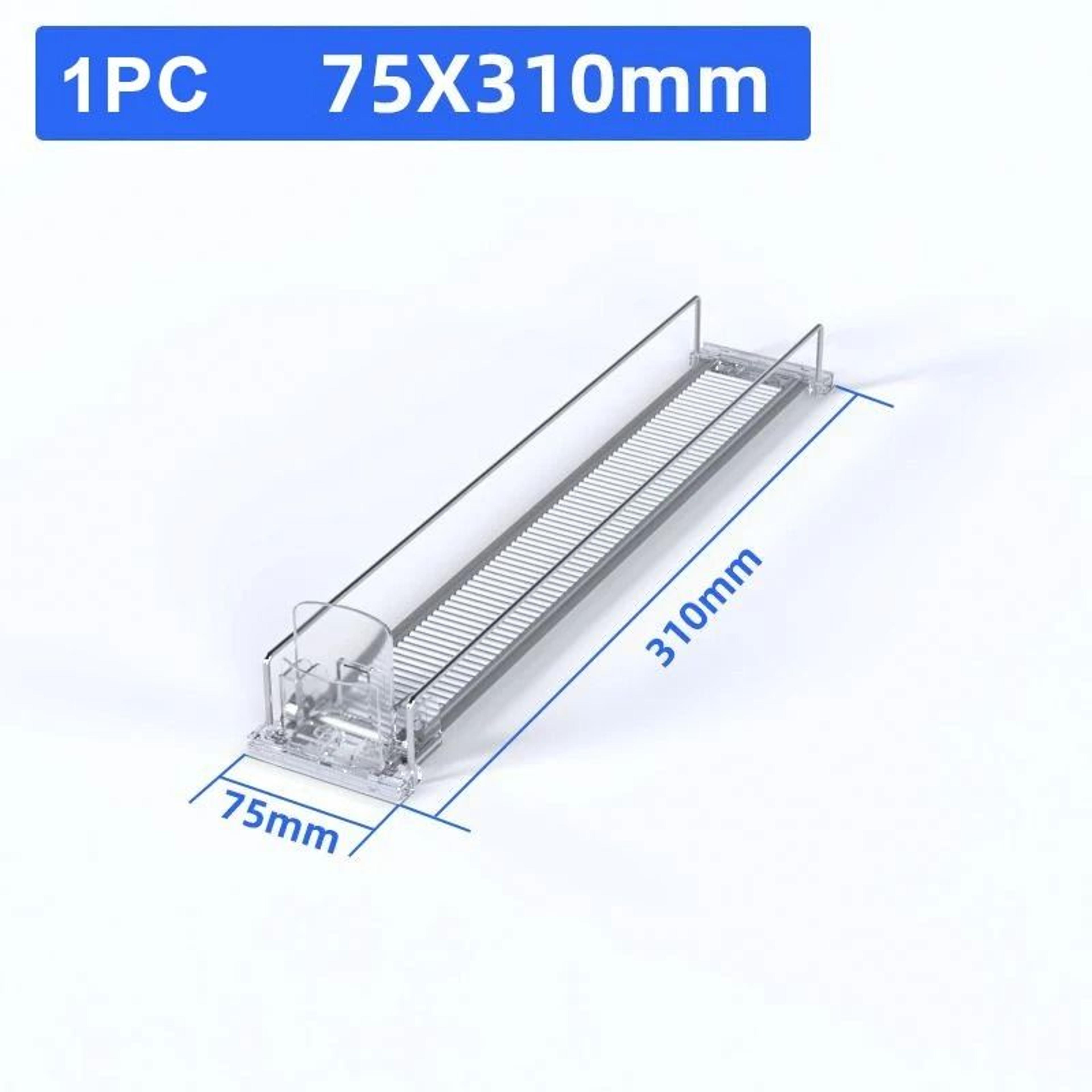 automatic beverage pusher glide refrigerator organizer for cans bottles drinks storage