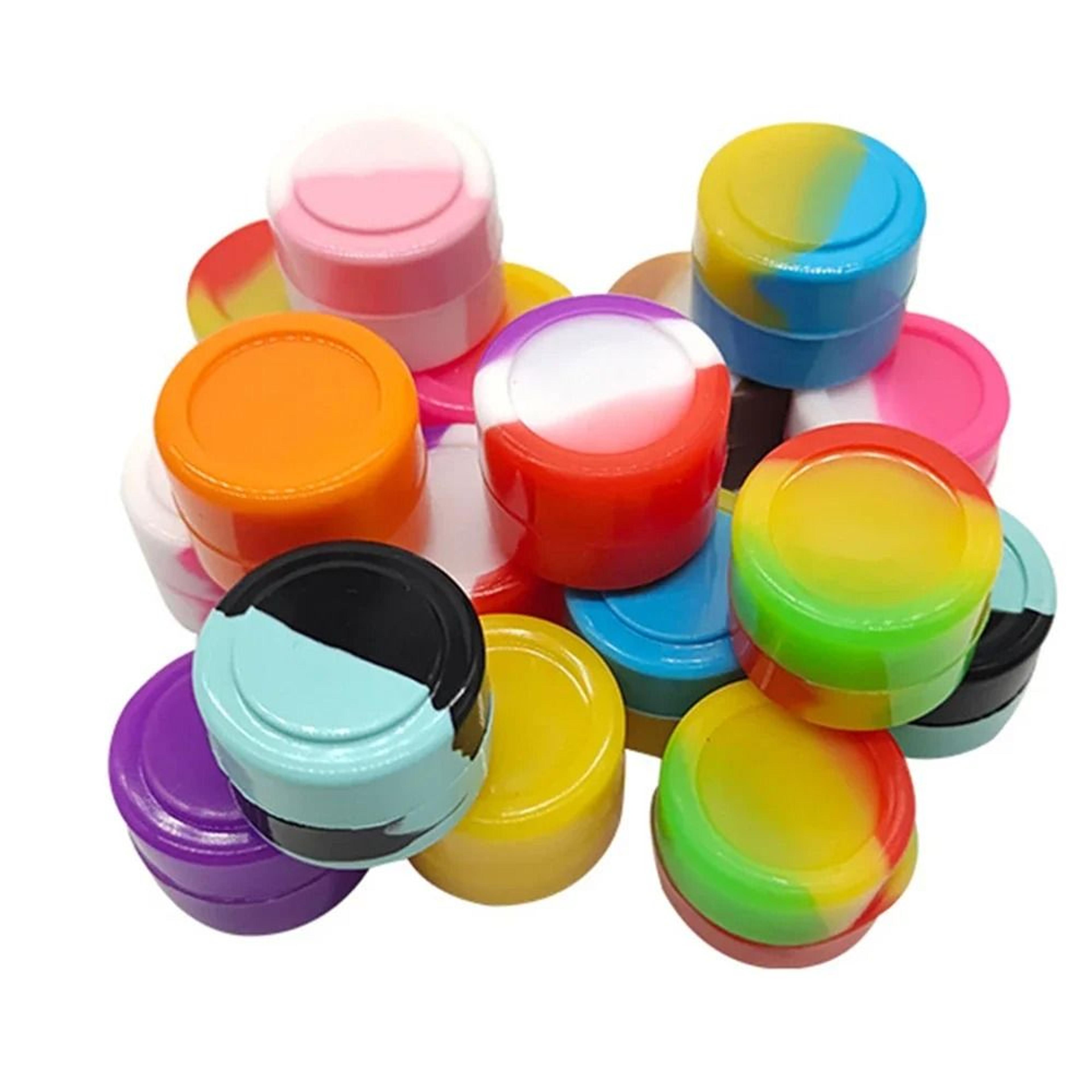 silicone mini storage jars set nonstick containers for creams crafts oils beads