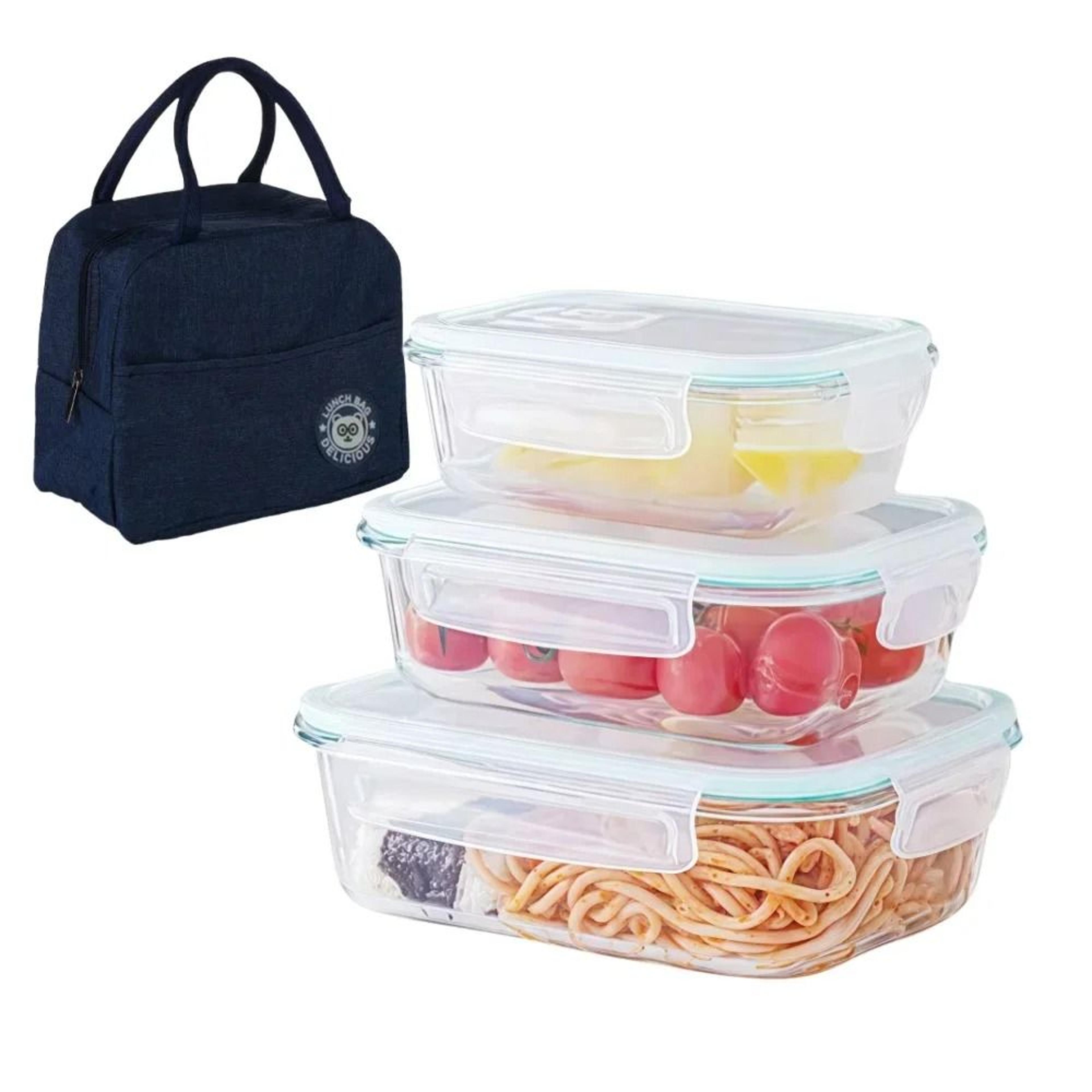 airtight glass meal prep containers bento boxes for microwave freezer storage