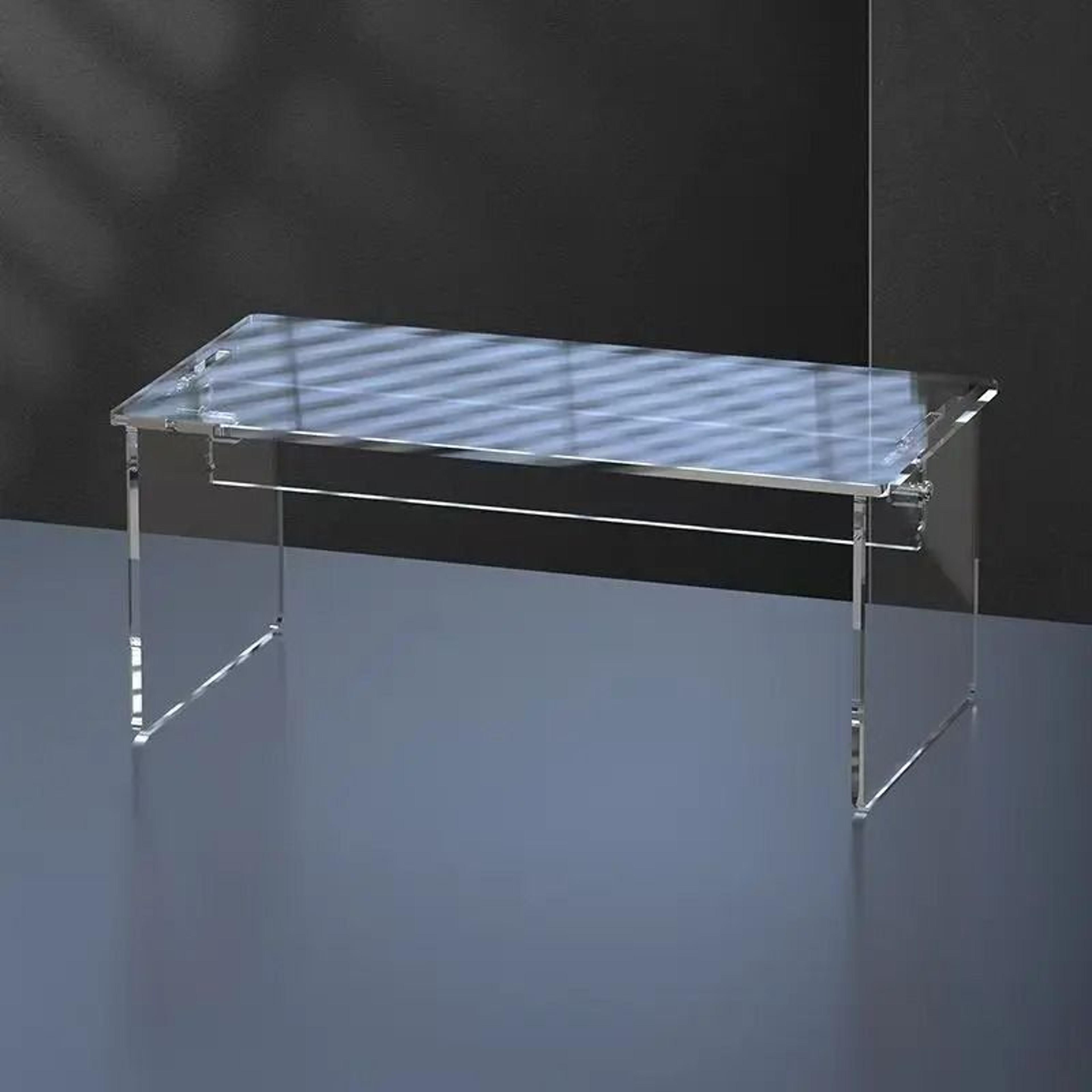 clear acrylic u shaped display rack and shelf riser