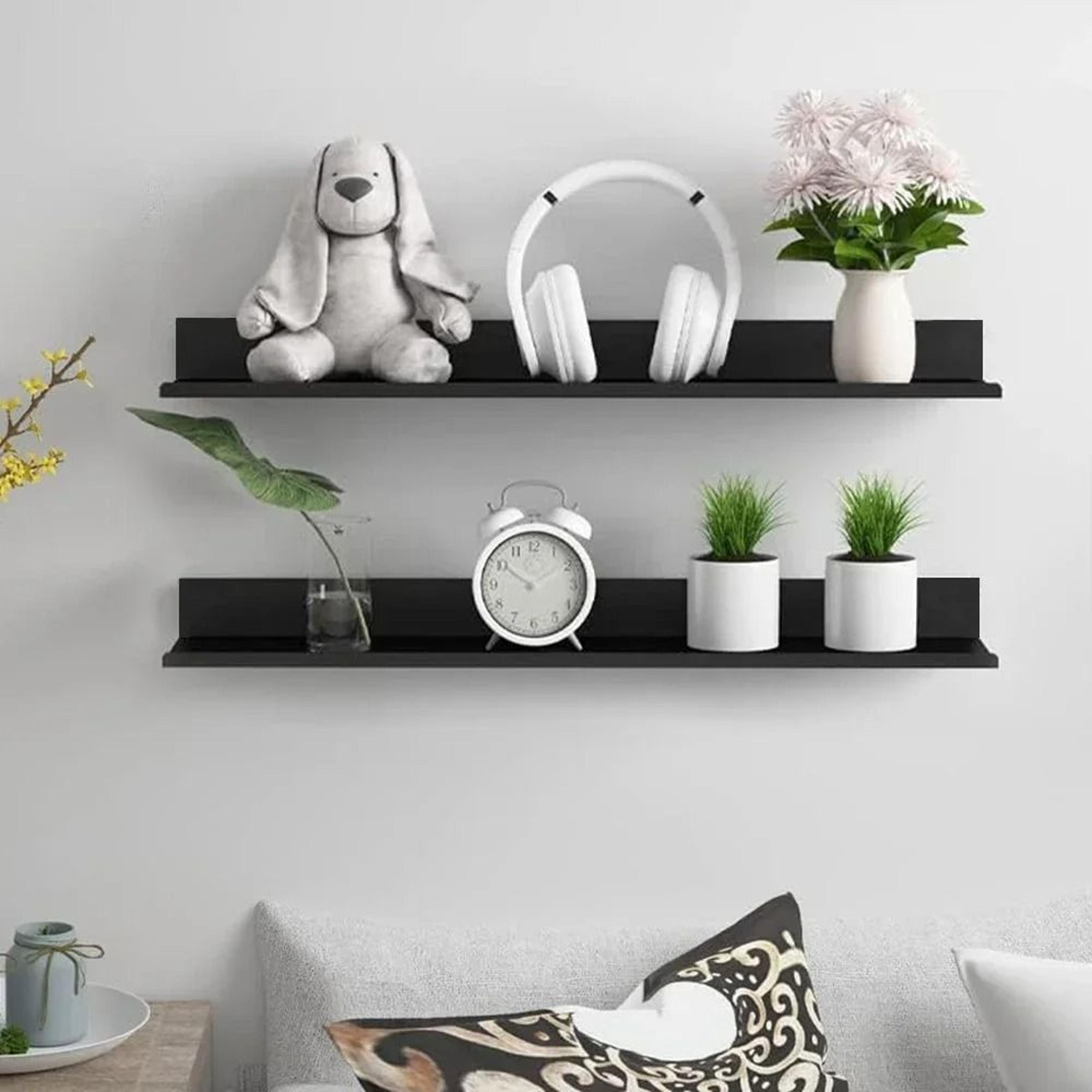 no drill aluminum floating shelves for wall storage
