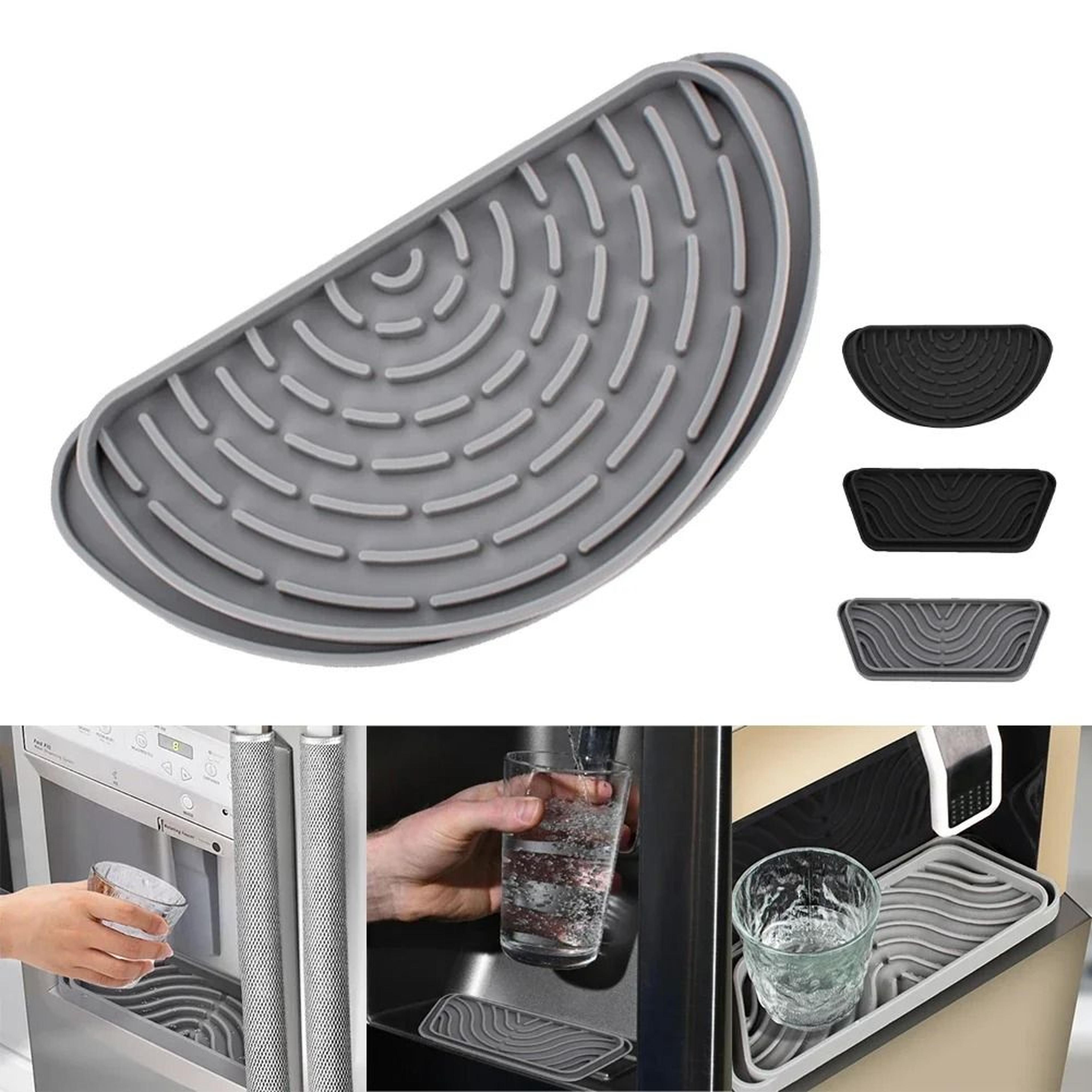 cuttable silicone water dispenser drip tray