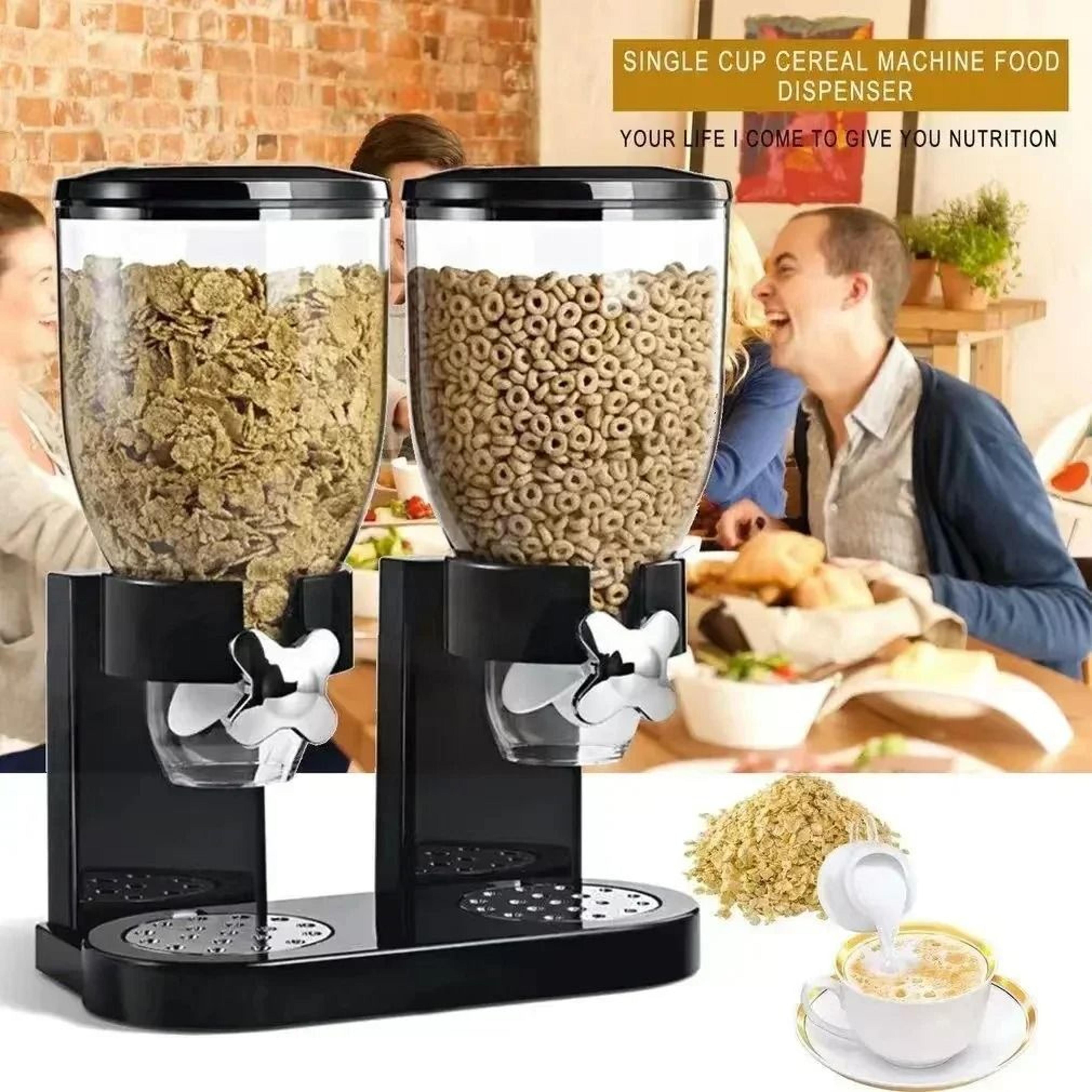 dual control dry food and cereal dispenser