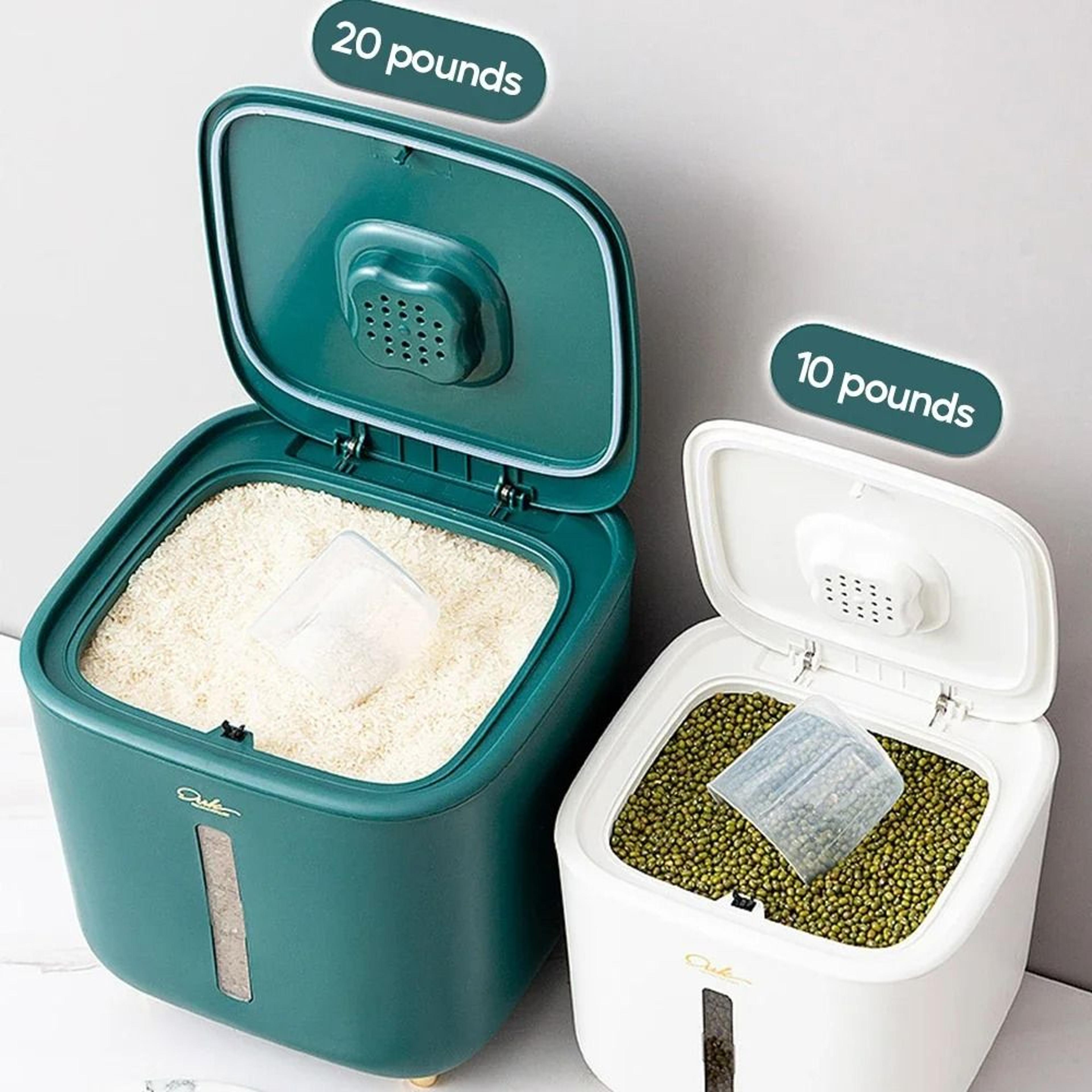 airtight rice storage container for fresh grain and pet food