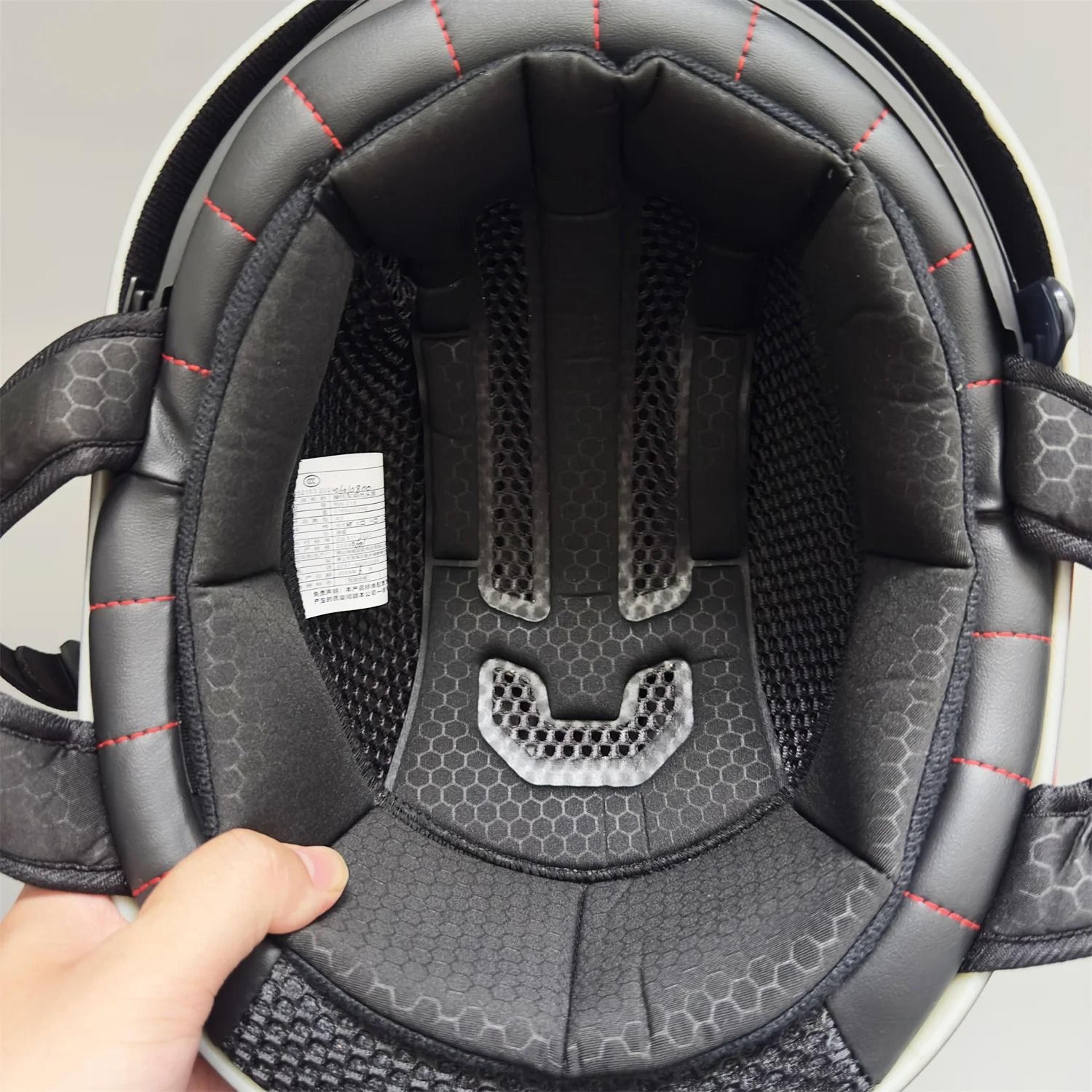 washable helmet liner for half helmet comfort