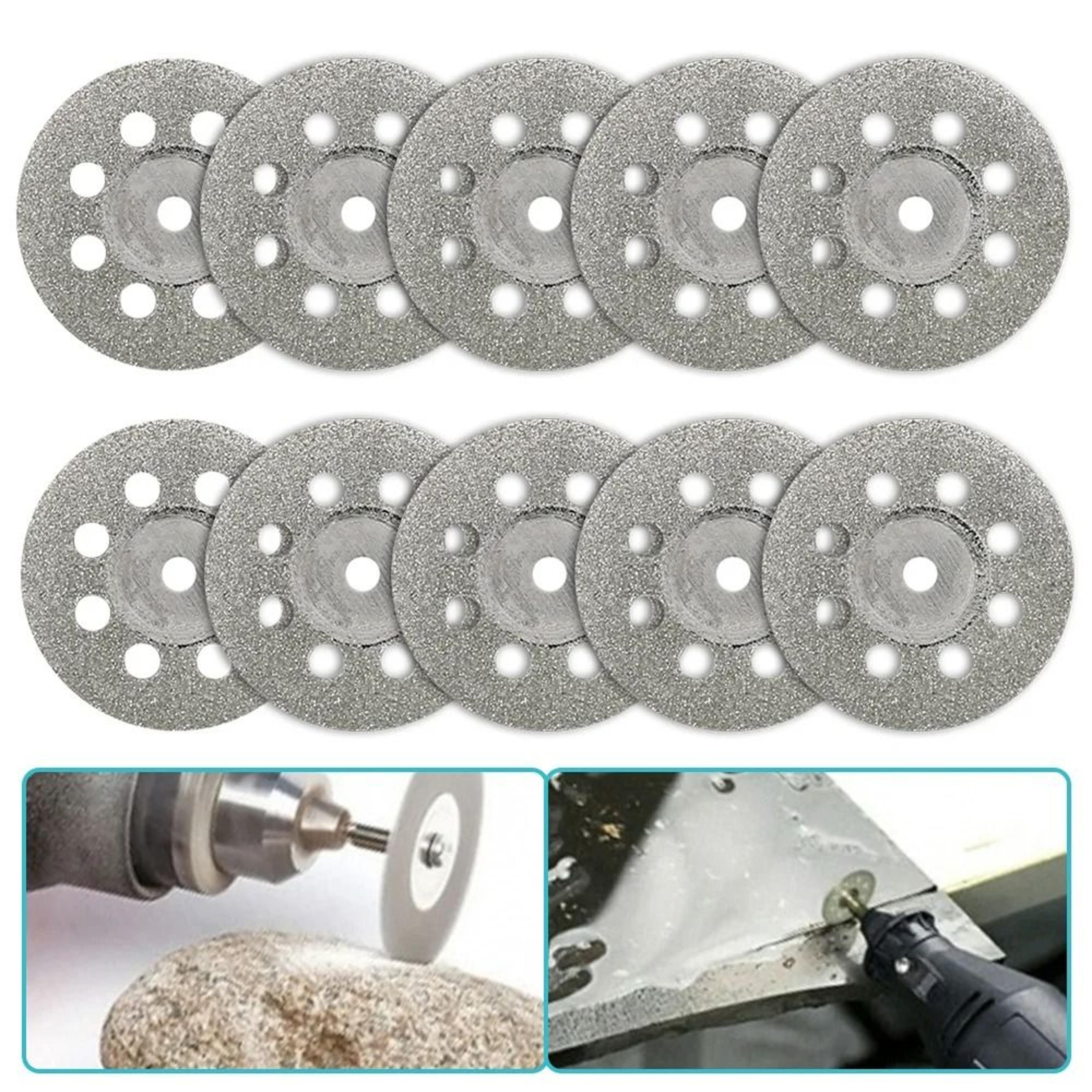 mini circular saw blade set for rotary tool cutting