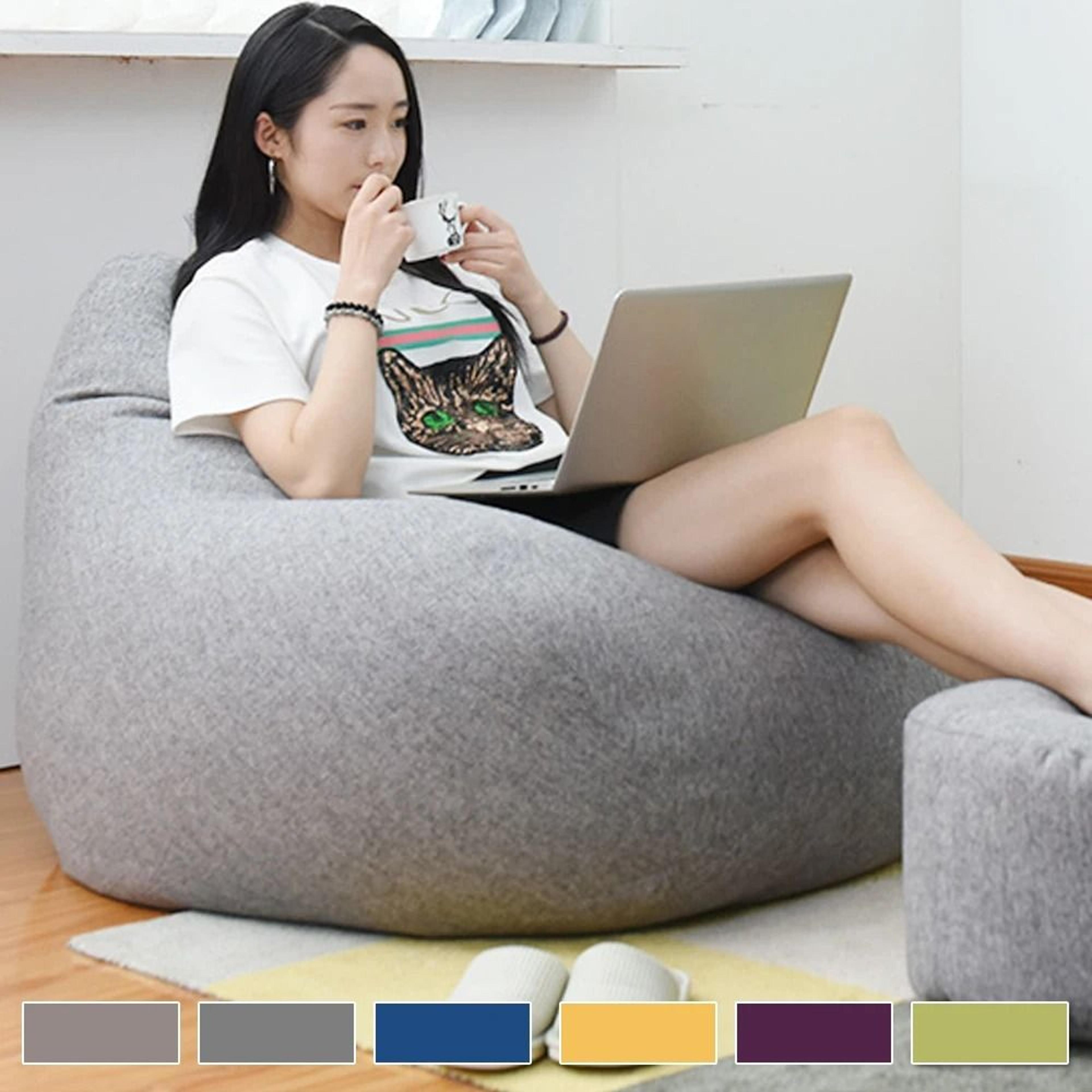 large bean bag chair cover for indoor and outdoor lounging