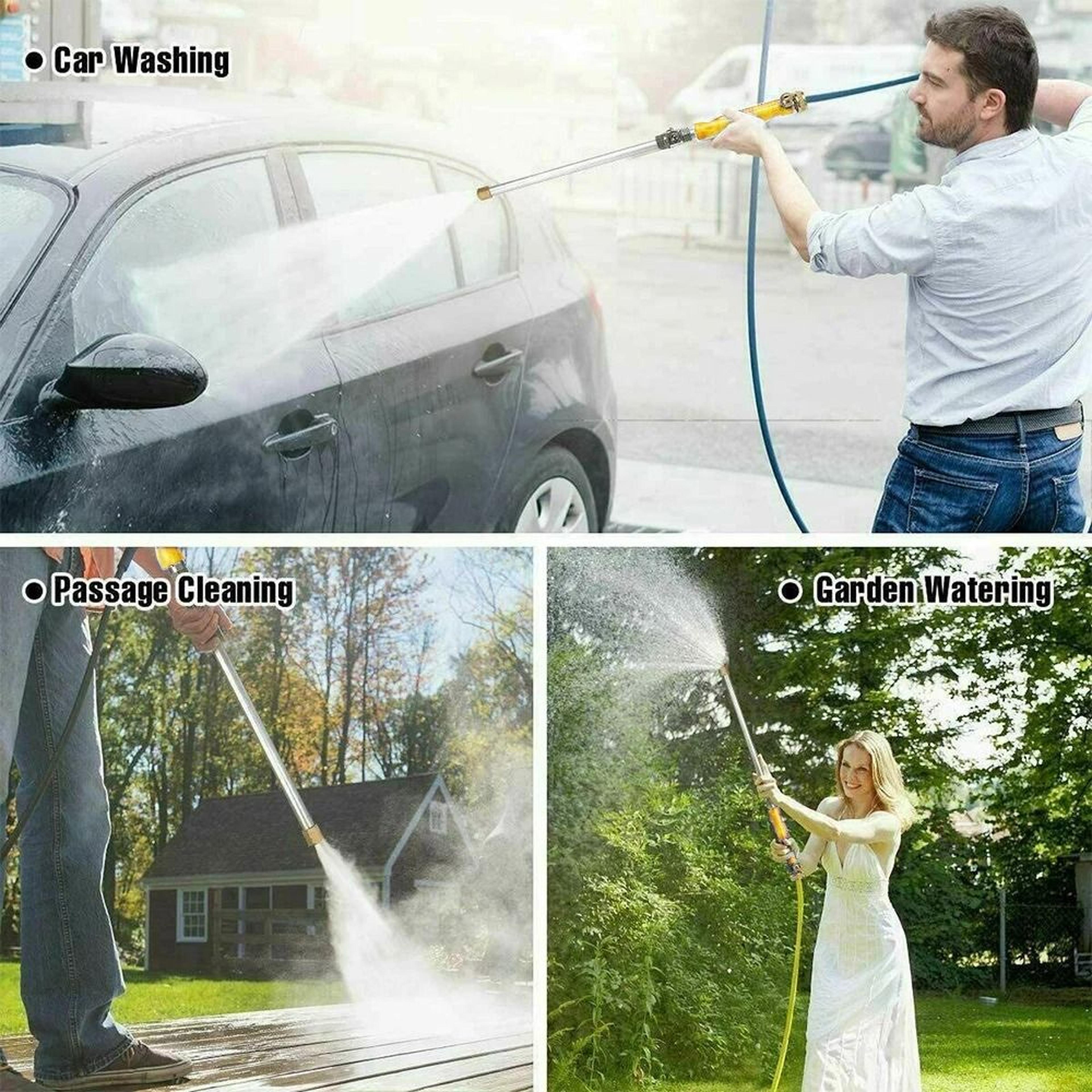 high pressure water sprayer wand for car washing and garden cleaning