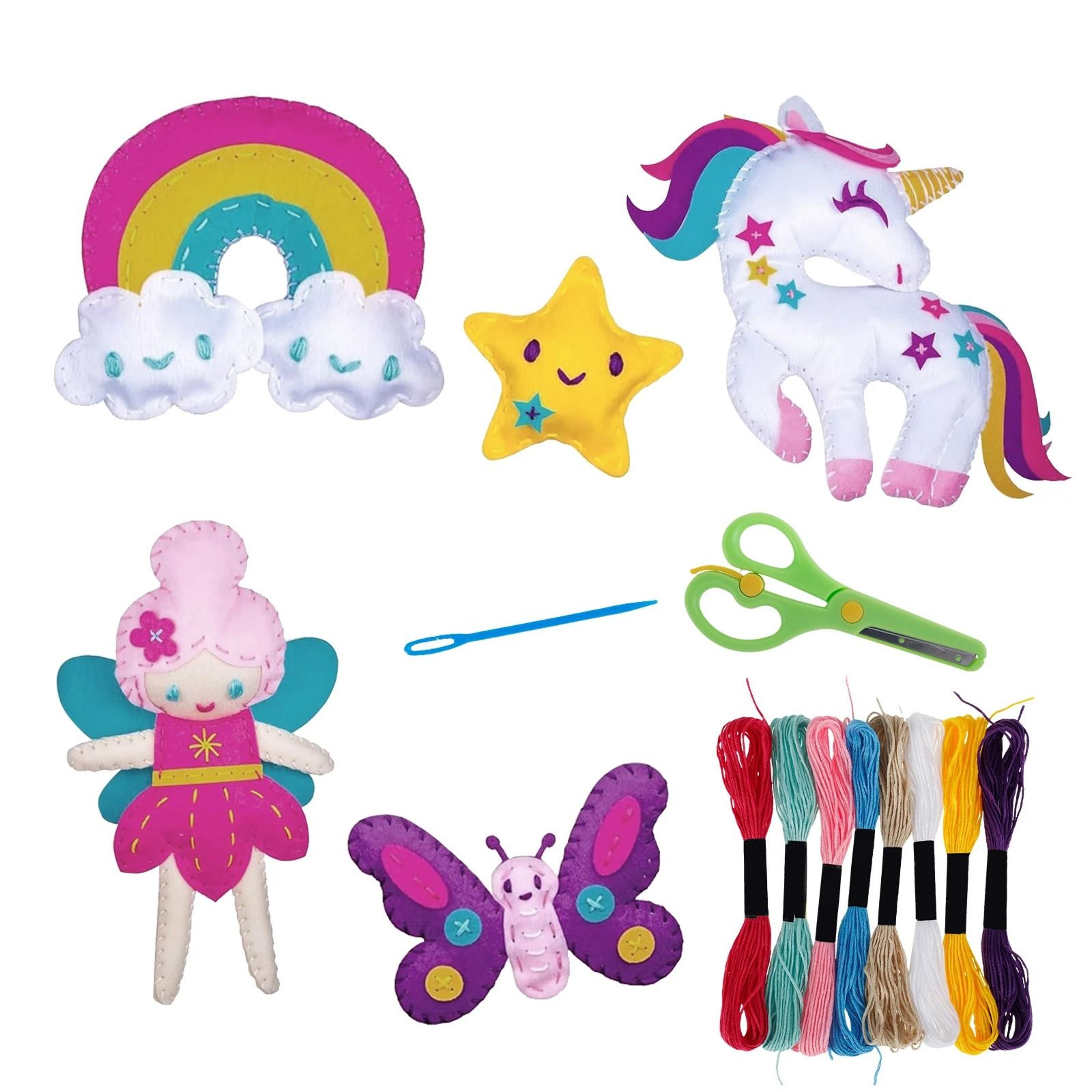 kids felt sewing kit for beginner diy craft projects