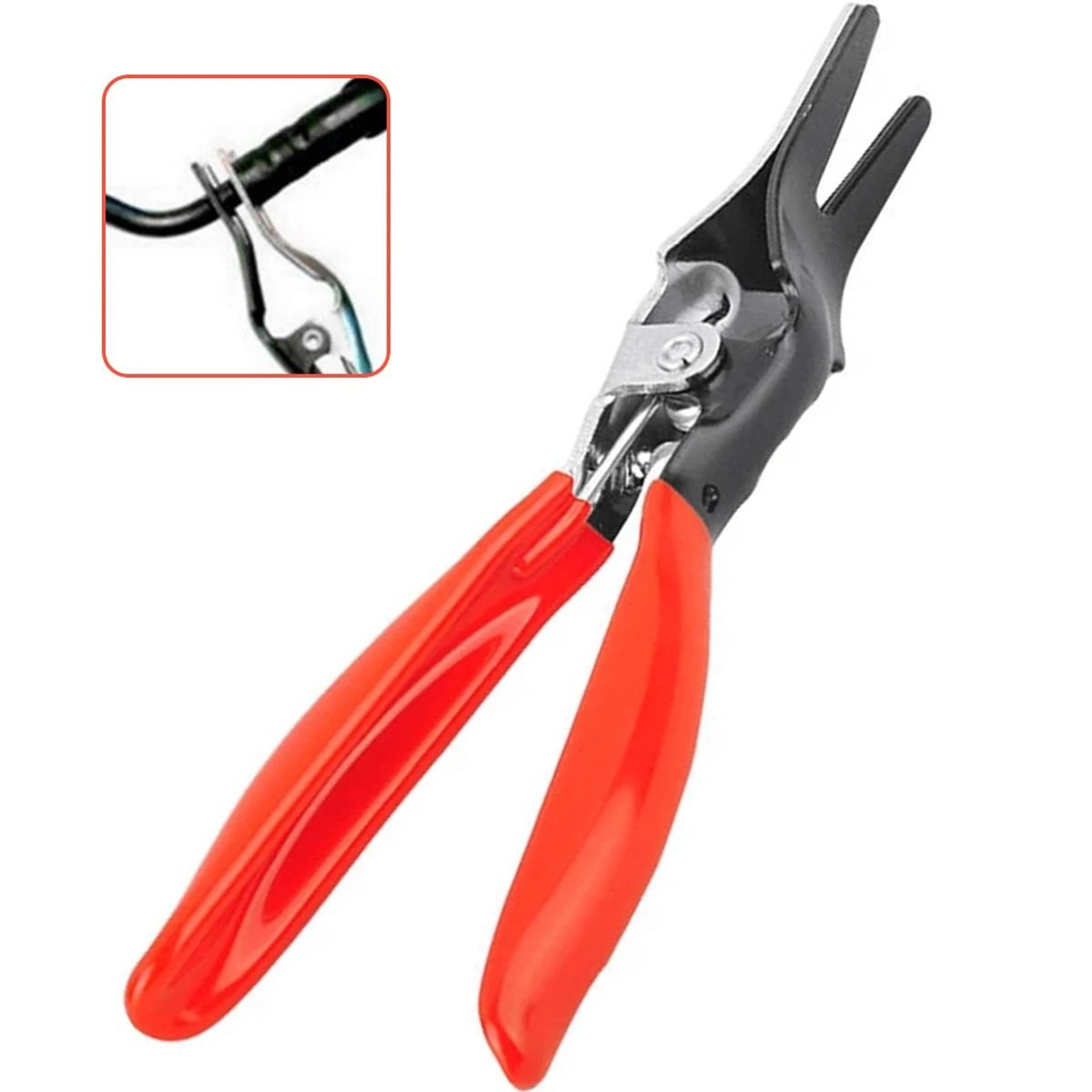 angled car hose remover pliers for fuel and vacuum lines