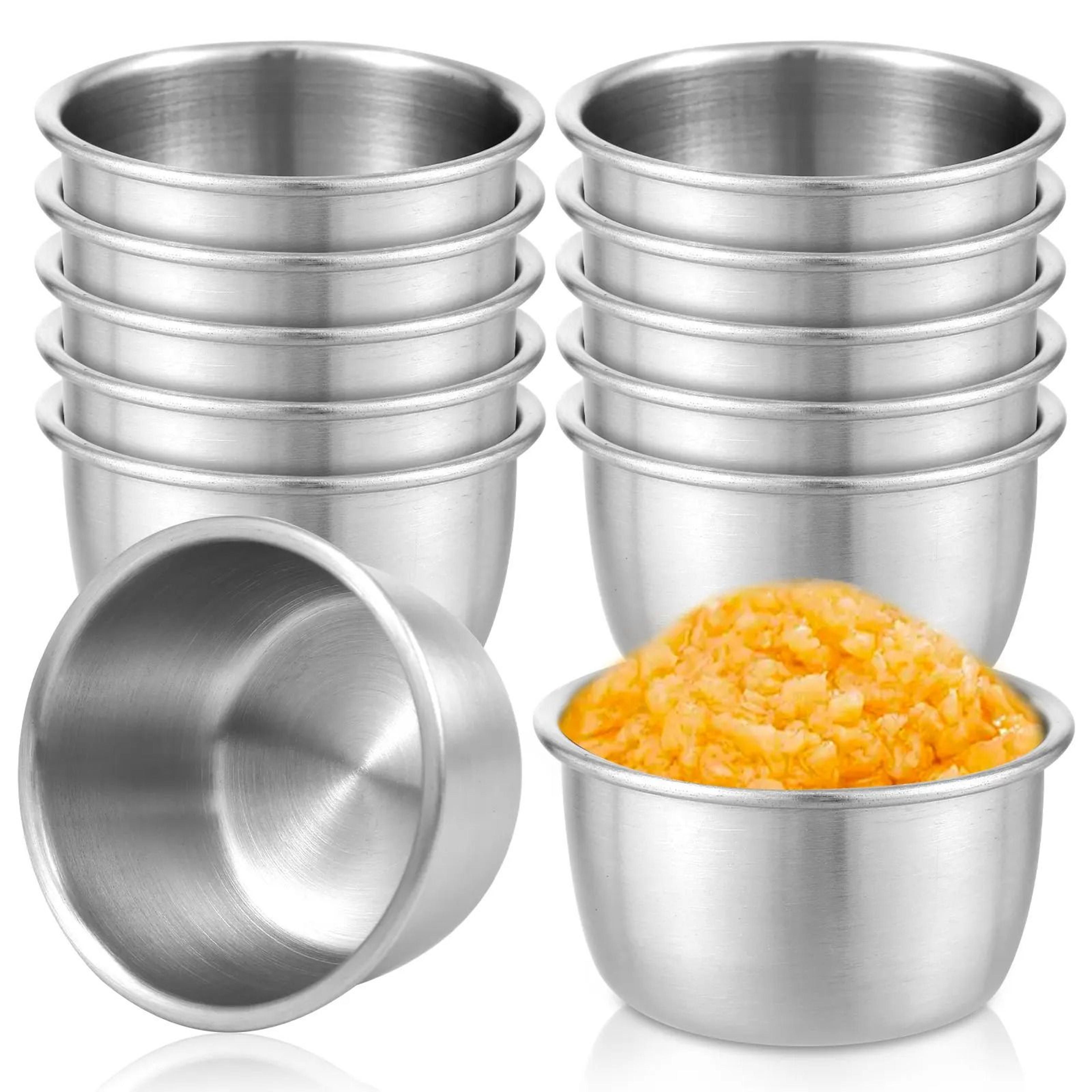 stainless steel sauce dipping bowl set for condiments
