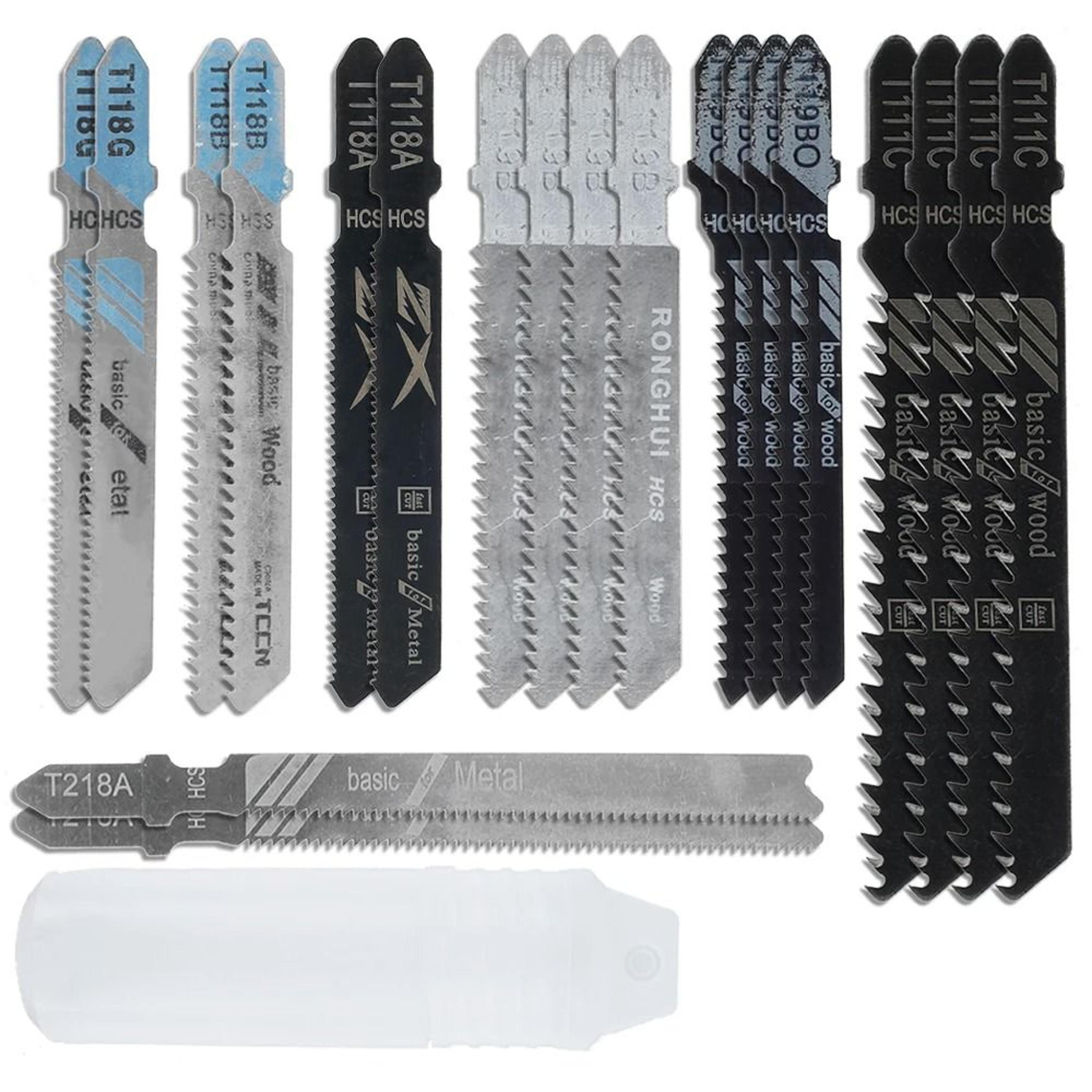 t shank jigsaw blade set for wood plastic and metal cutting