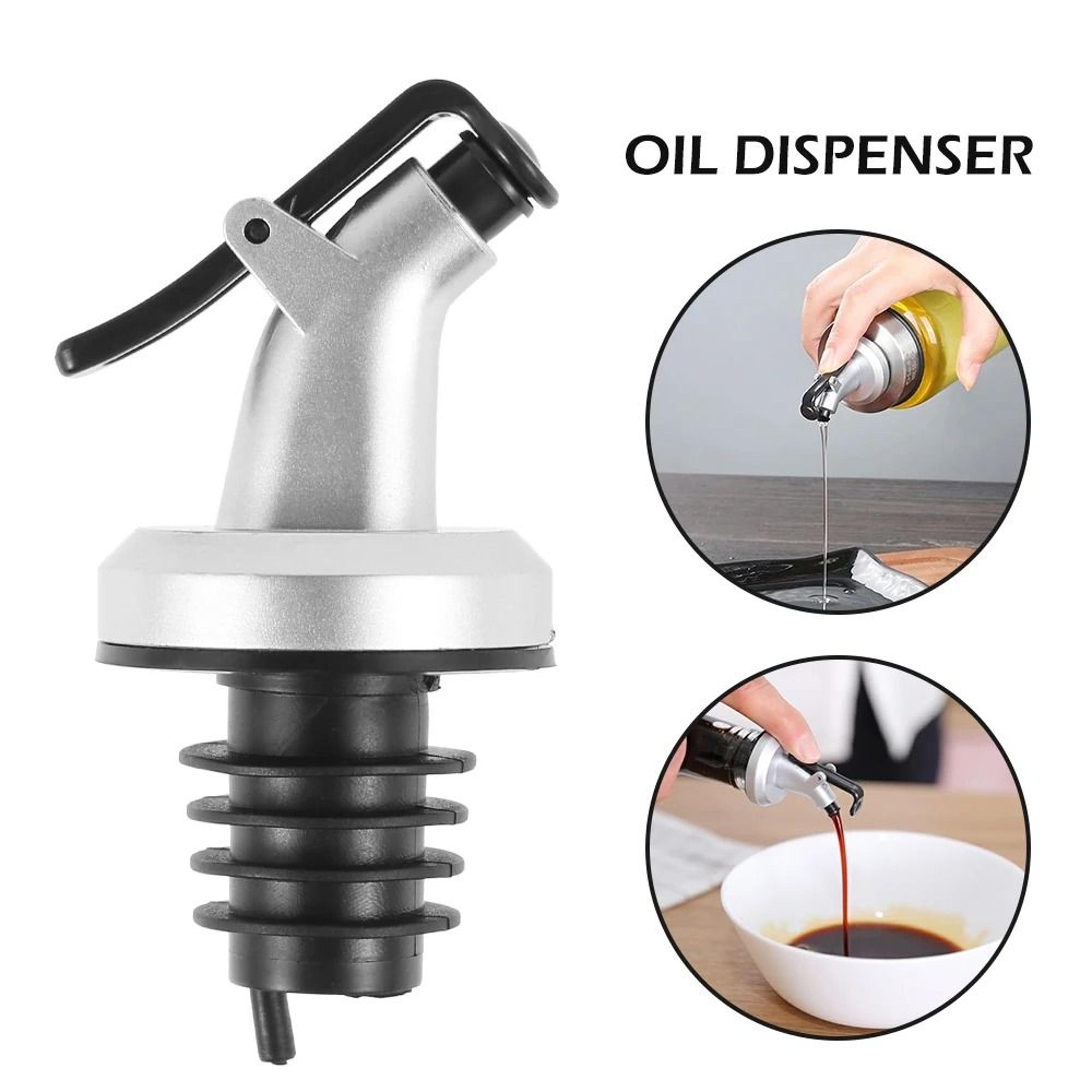 stainless steel oil pourer spout for olive oil and vinegar bottles