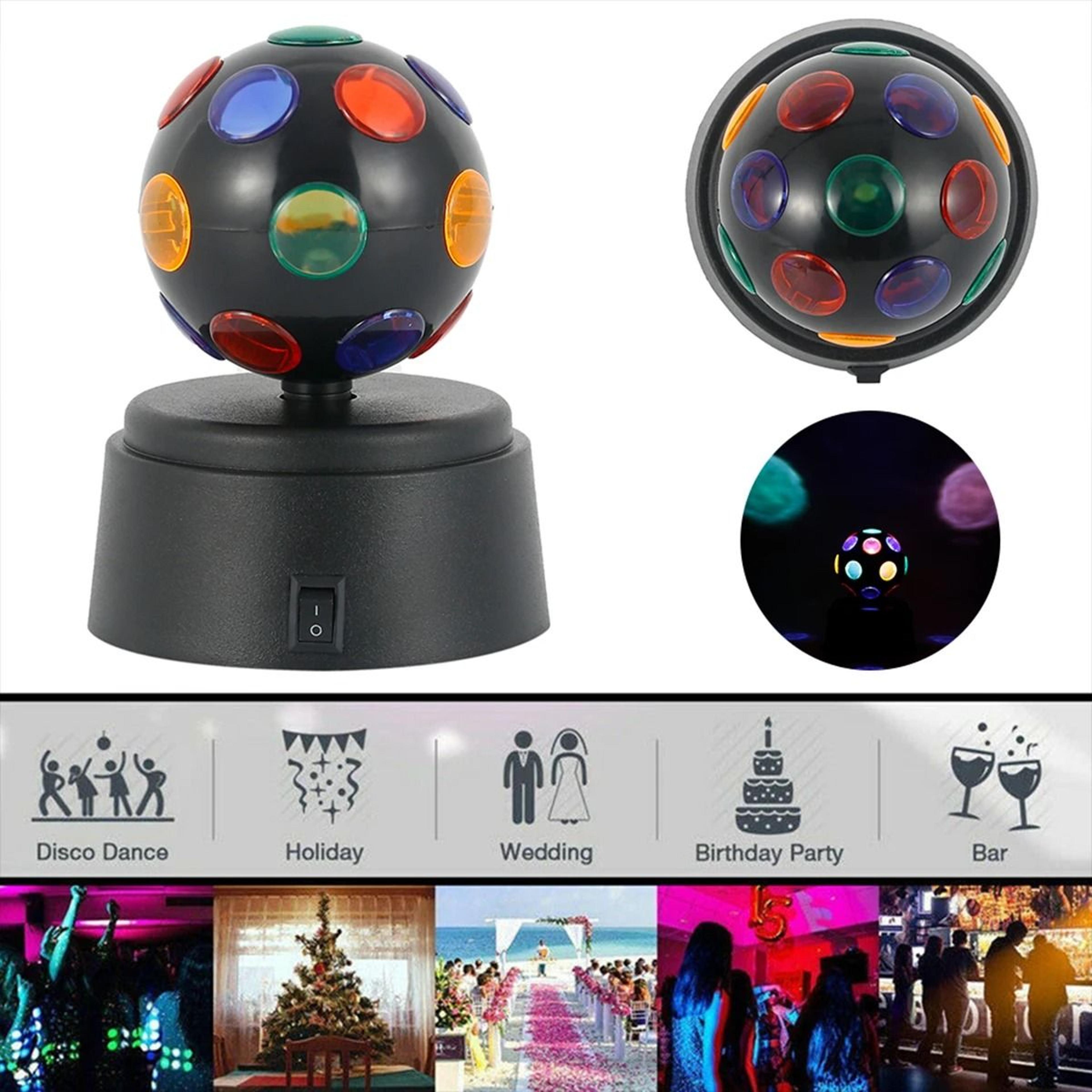 battery powered rgb mini disco ball light for parties