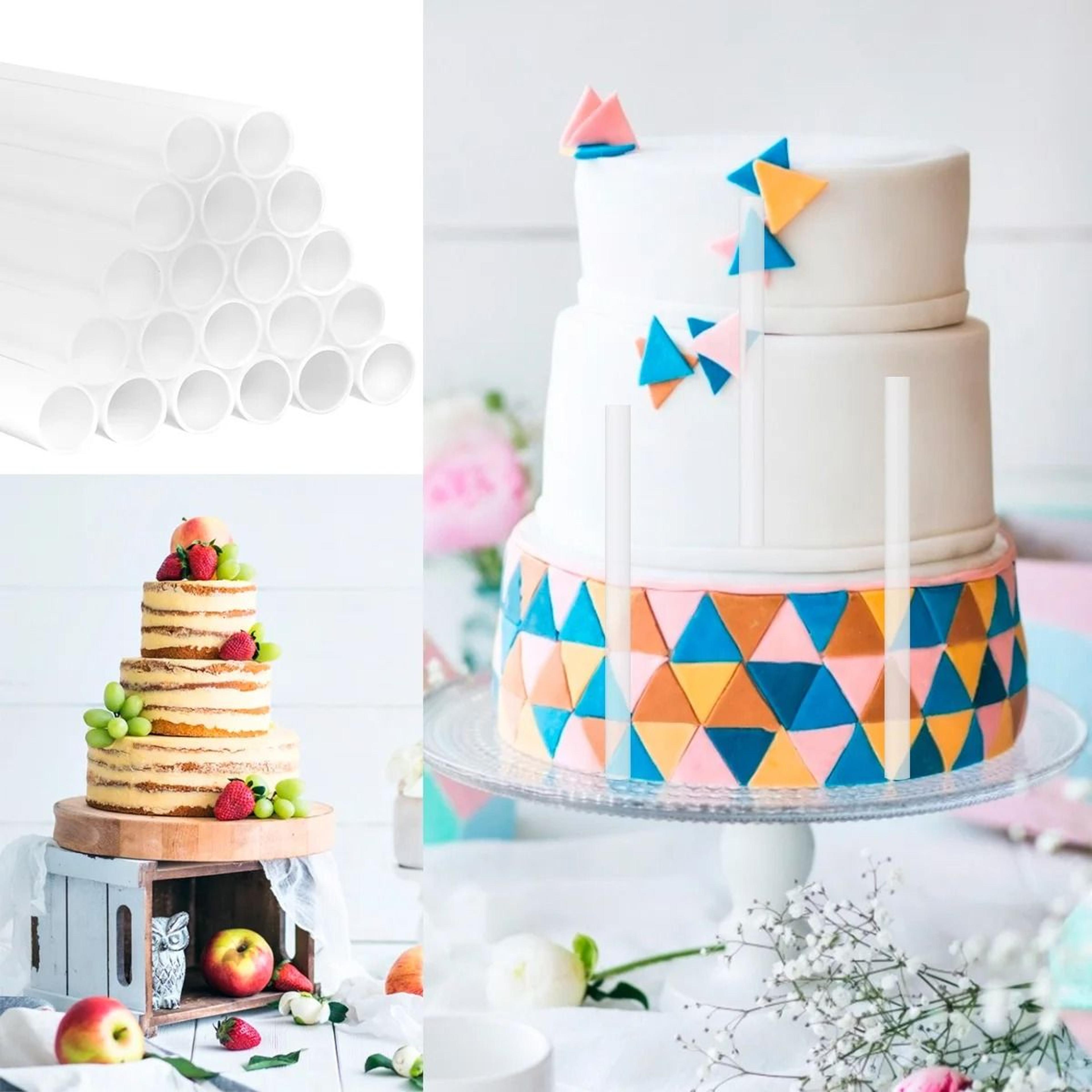 20 piece plastic cake dowels for tiered cake support
