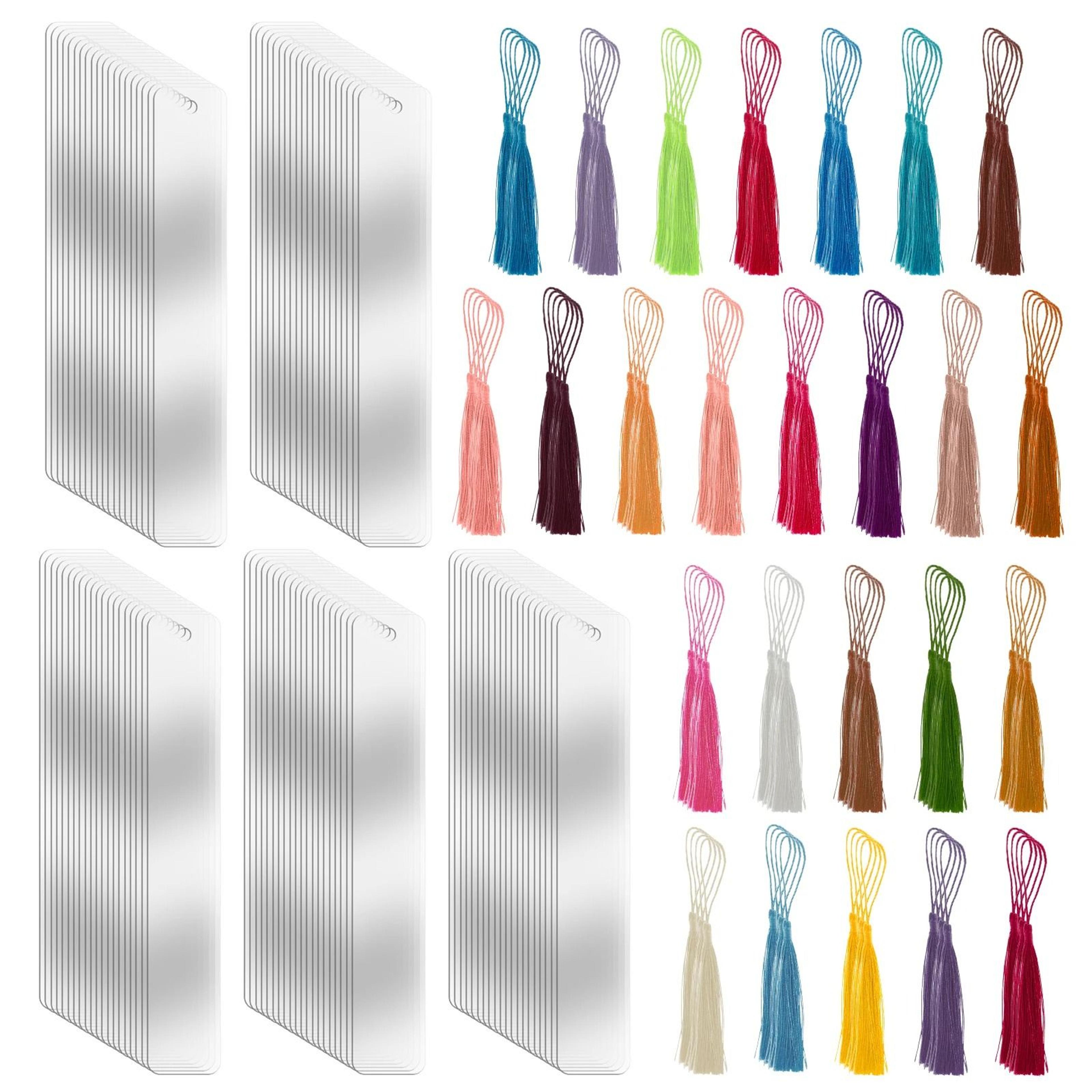 clear acrylic bookmark set for diy crafts and personalized gifts