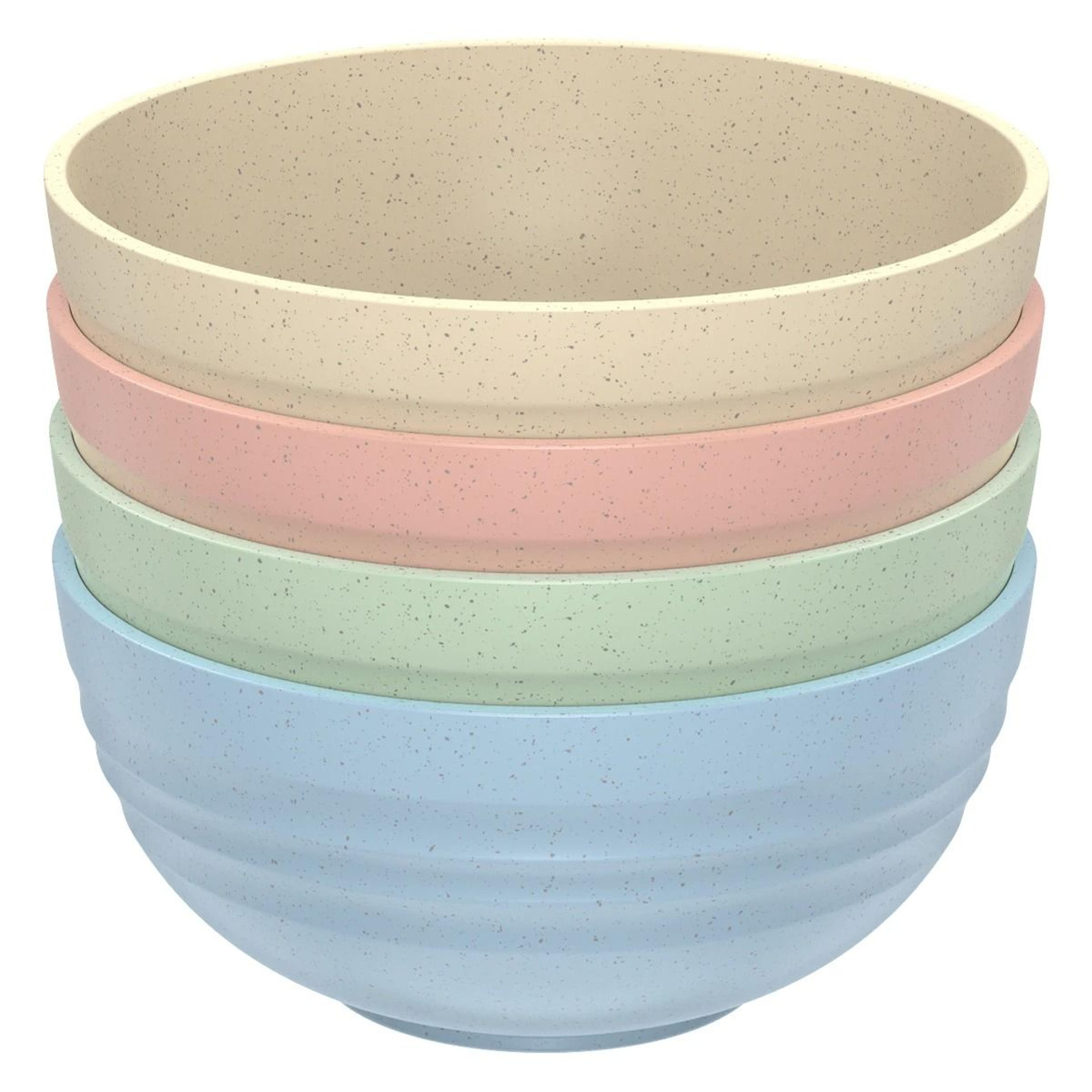 4 piece unbreakable cereal bowl set for everyday meals