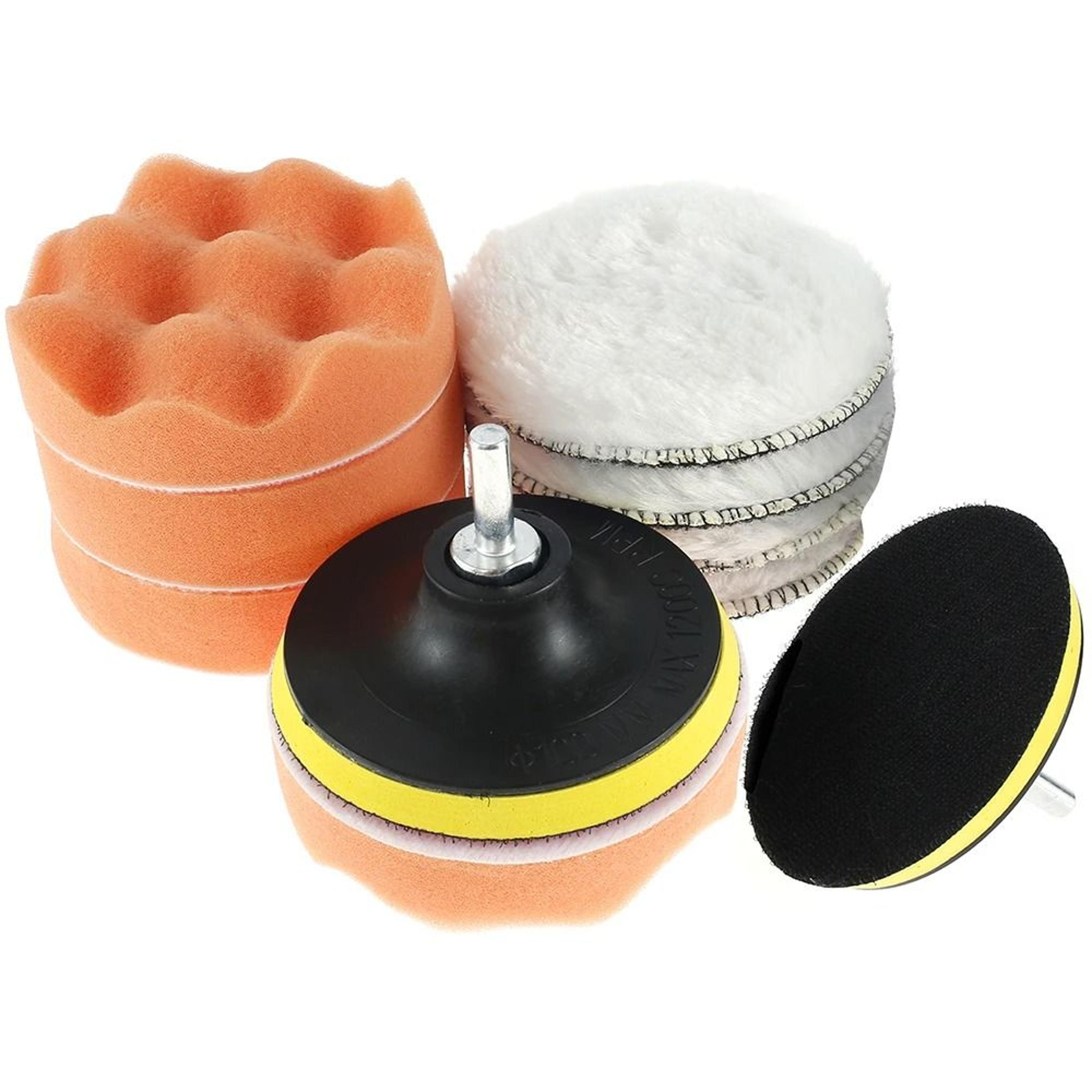 12 piece 4 inch polishing pads kit with m10 drill adapter