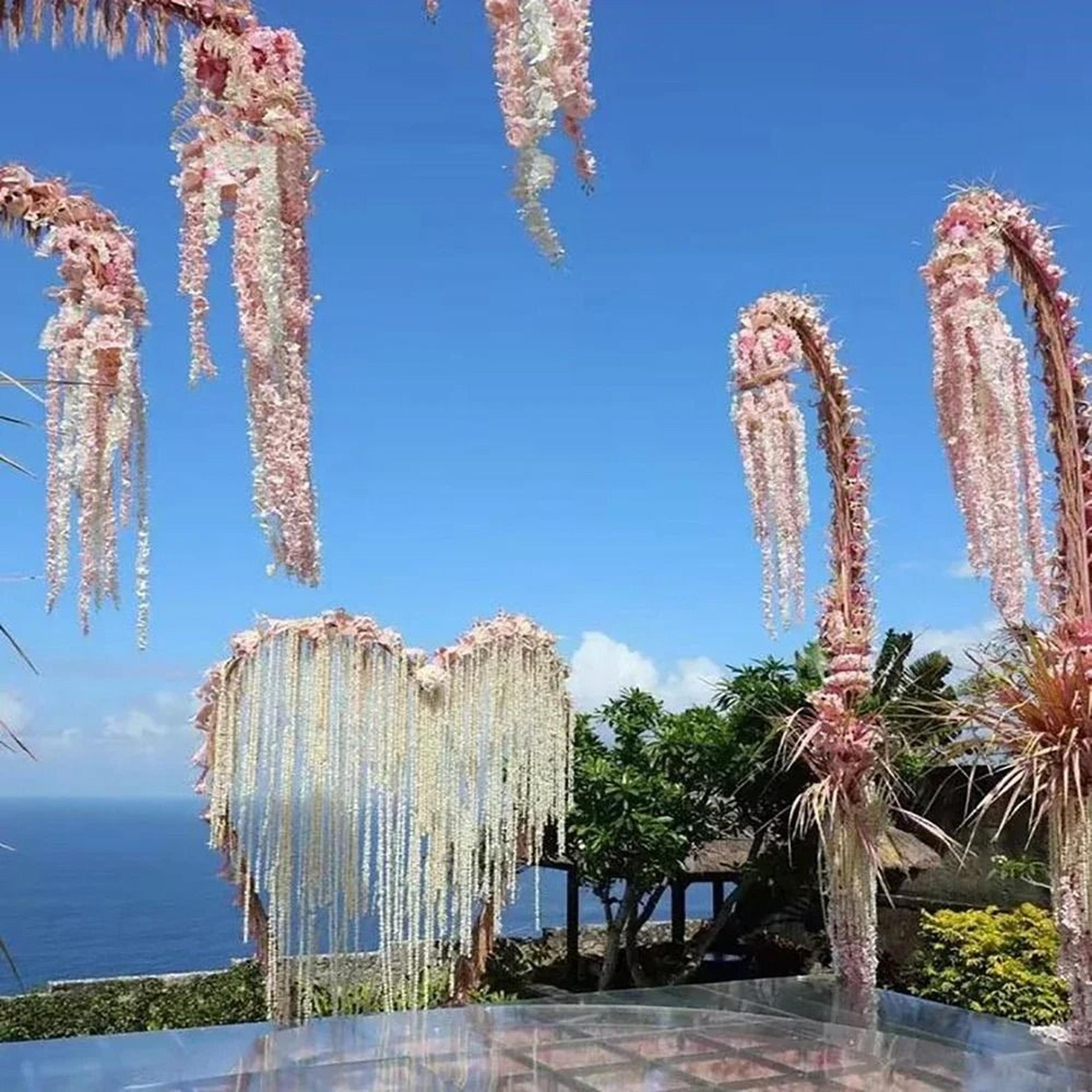 artificial wisteria flower garland vines for wedding and home decor