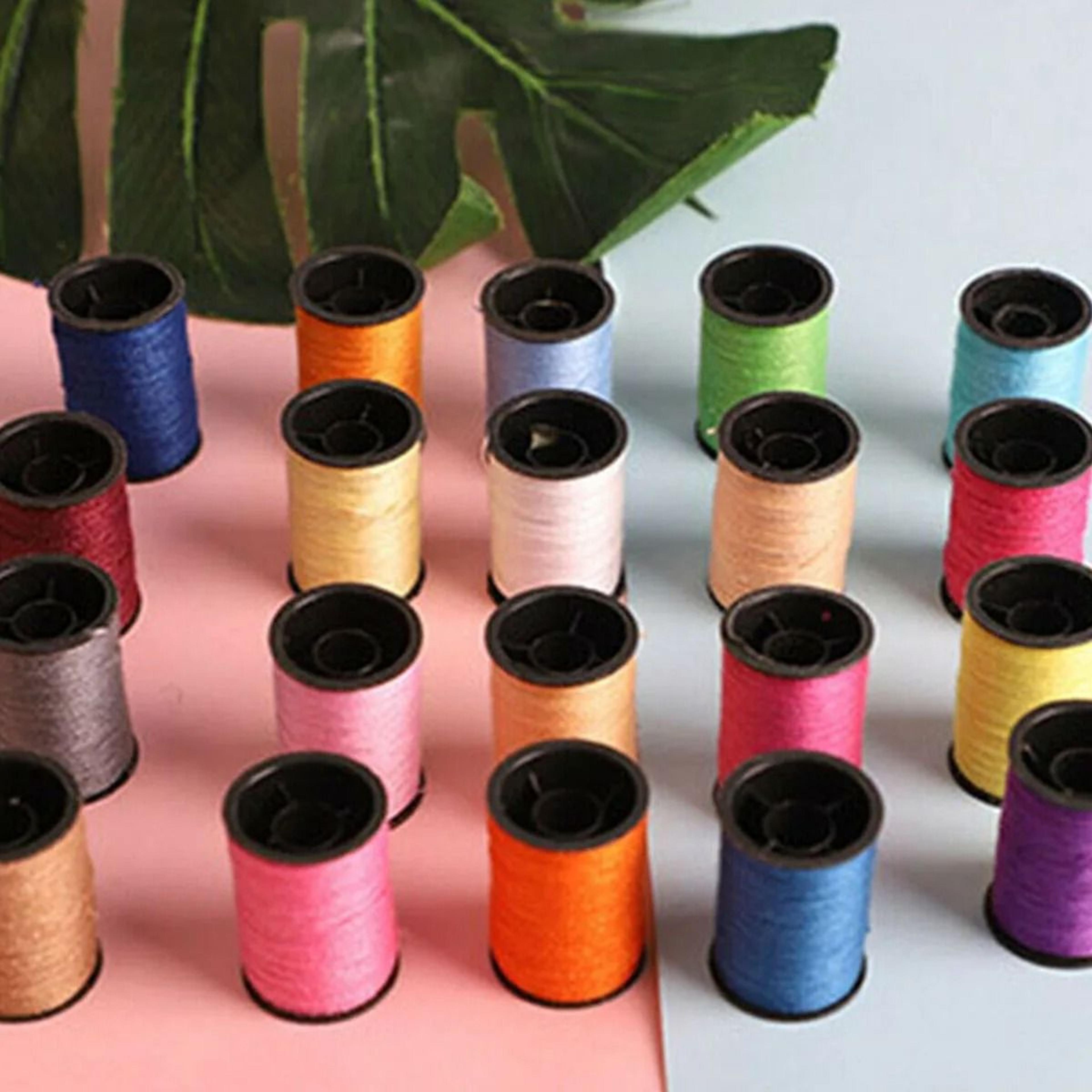 assorted polyester sewing thread bobbins kit for hand and machine sewing