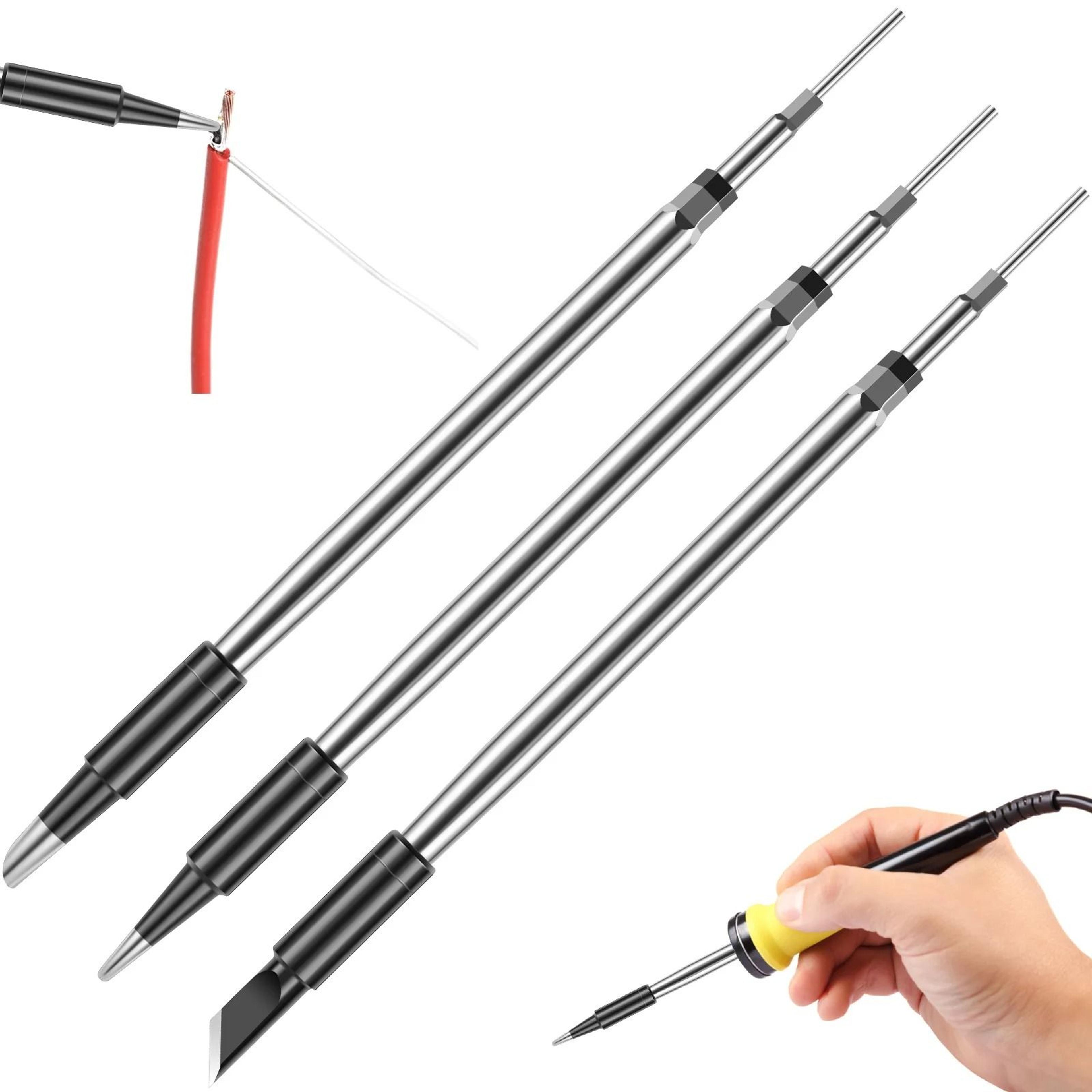 3 piece c210 soldering iron tip set for jewelry and electronics repair