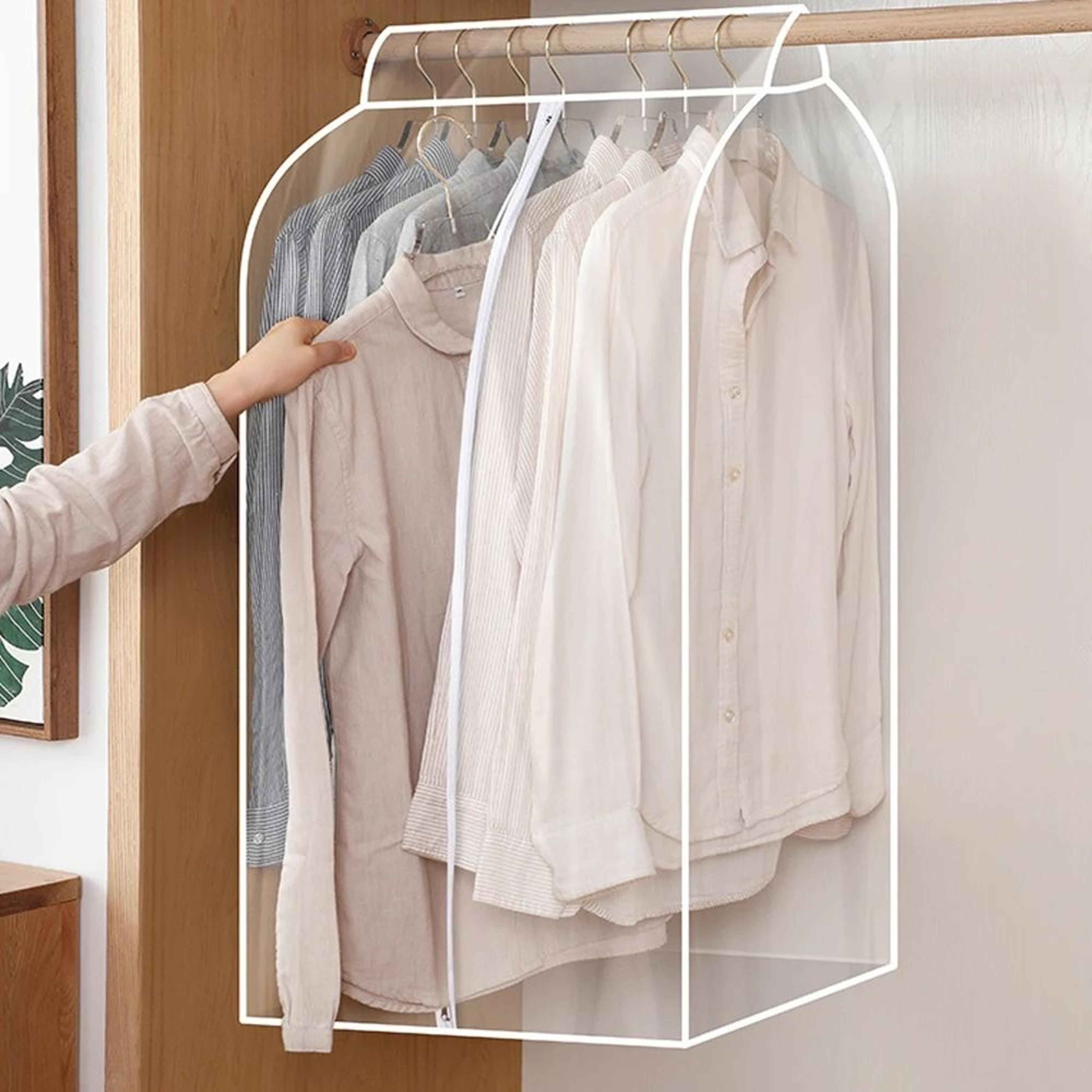 hanging clothes dust cover for dress suit and coat storage