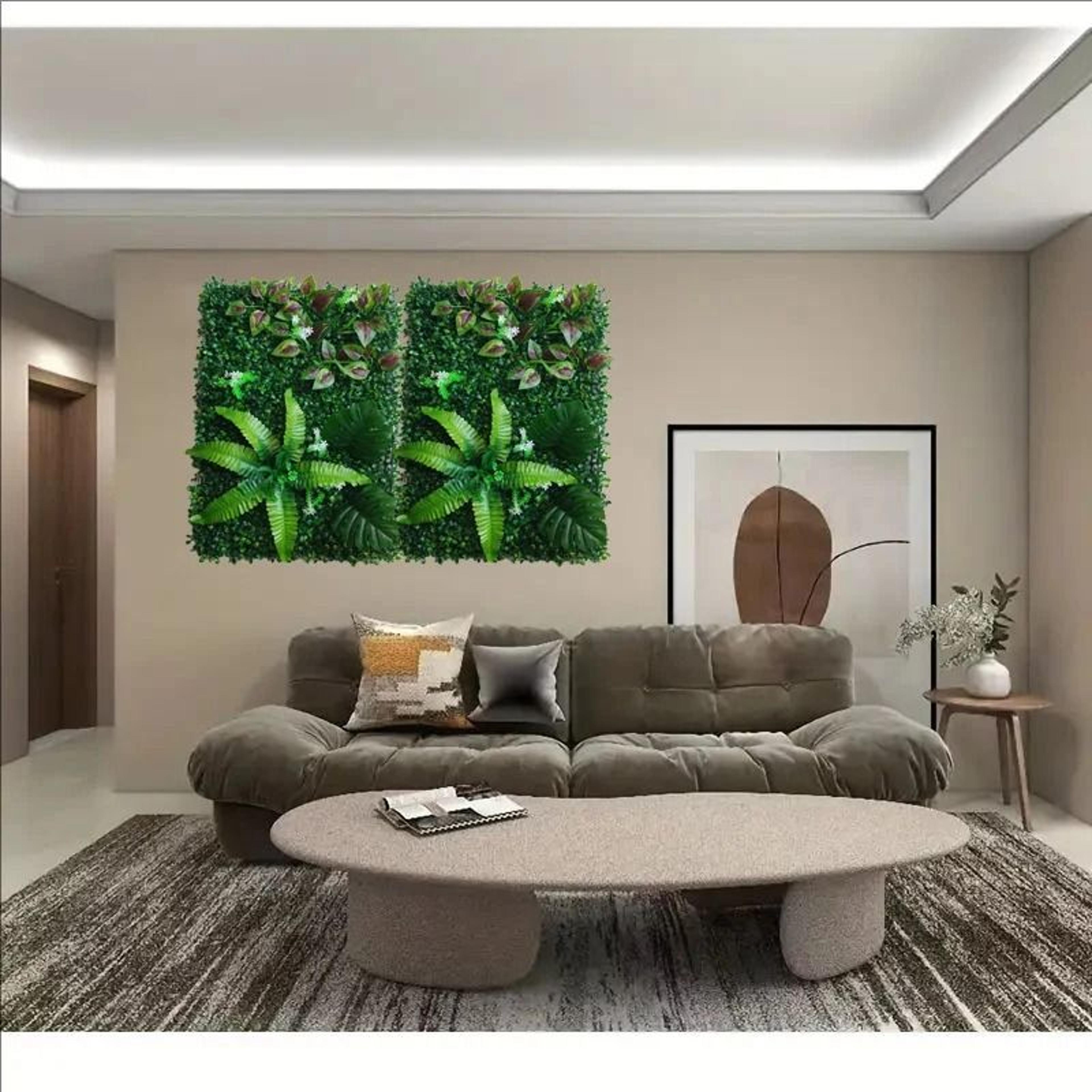 artificial green plant wall panel for indoor outdoor decor
