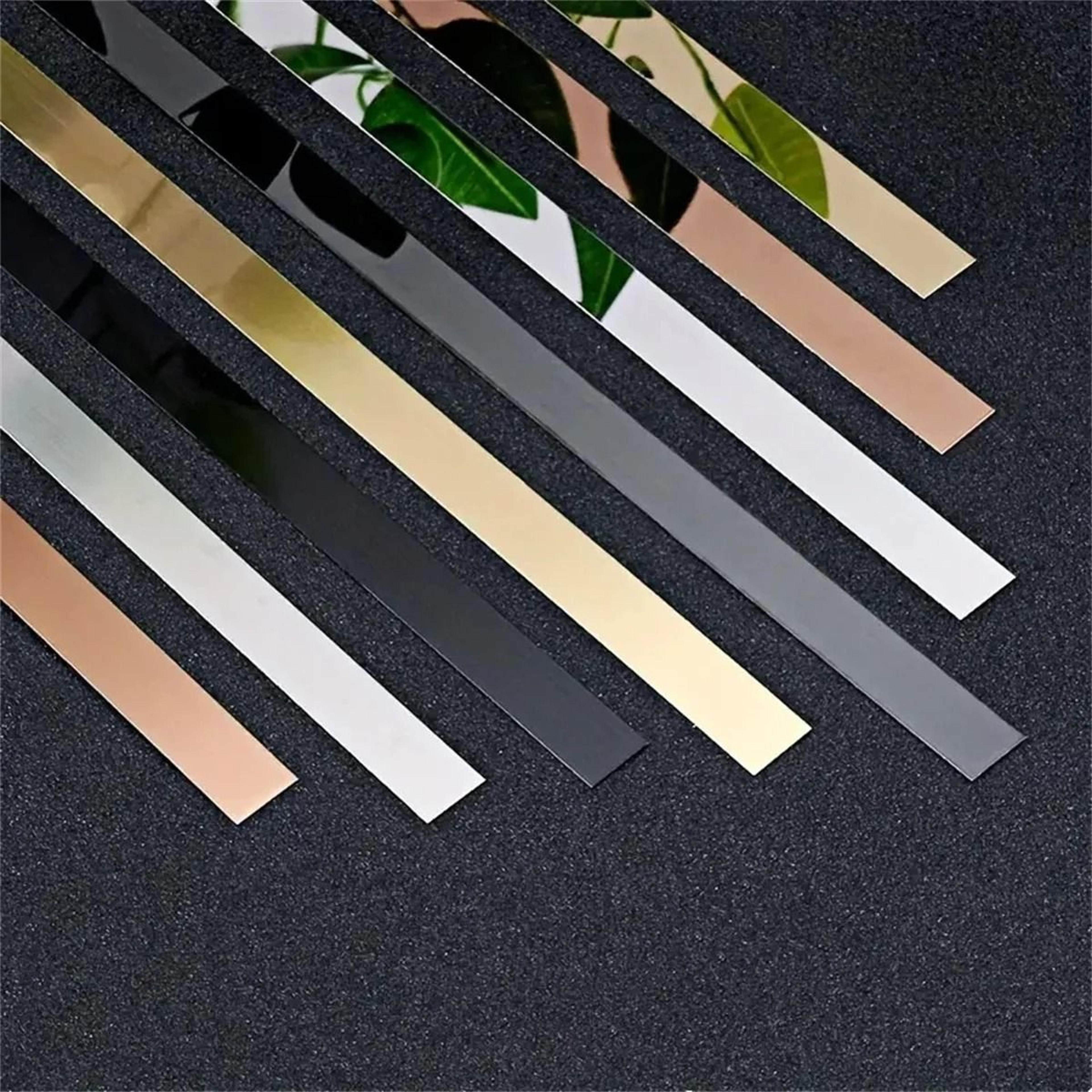 stainless steel self adhesive decorative strip for wall and furniture