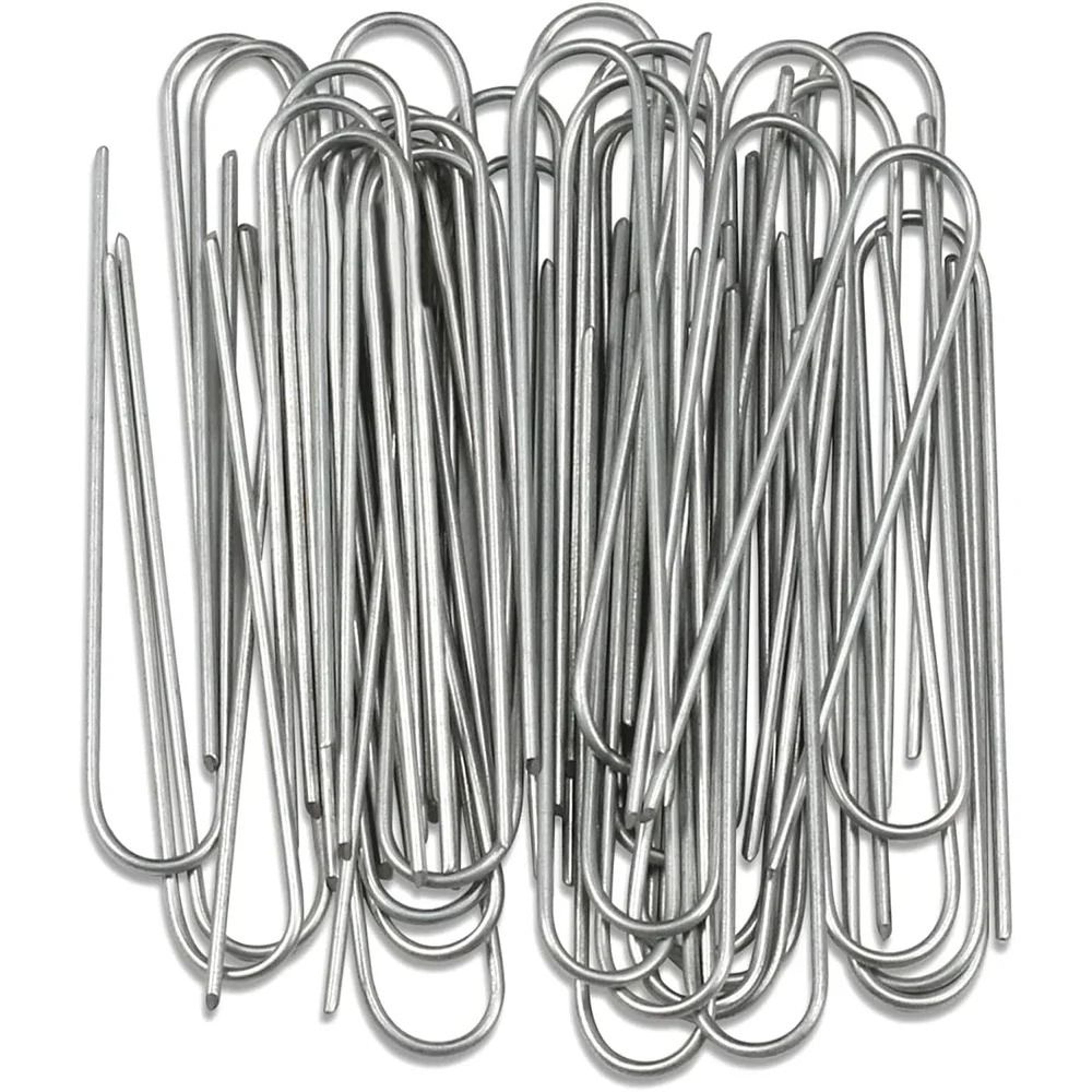 heavy duty u type garden staples for landscape fabric and lawn anchoring
