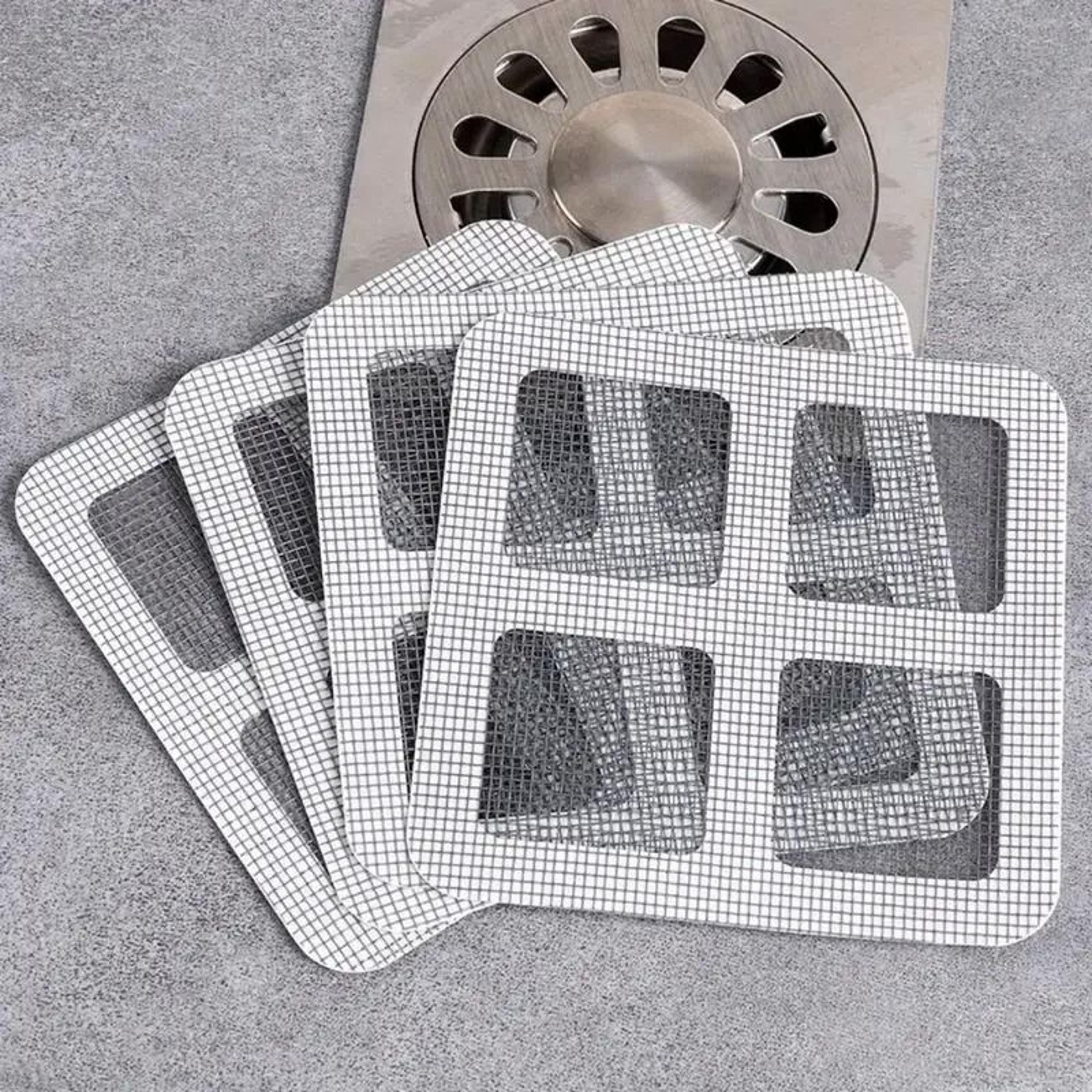 disposable mesh hair drain catcher stickers for shower and bathroom drains