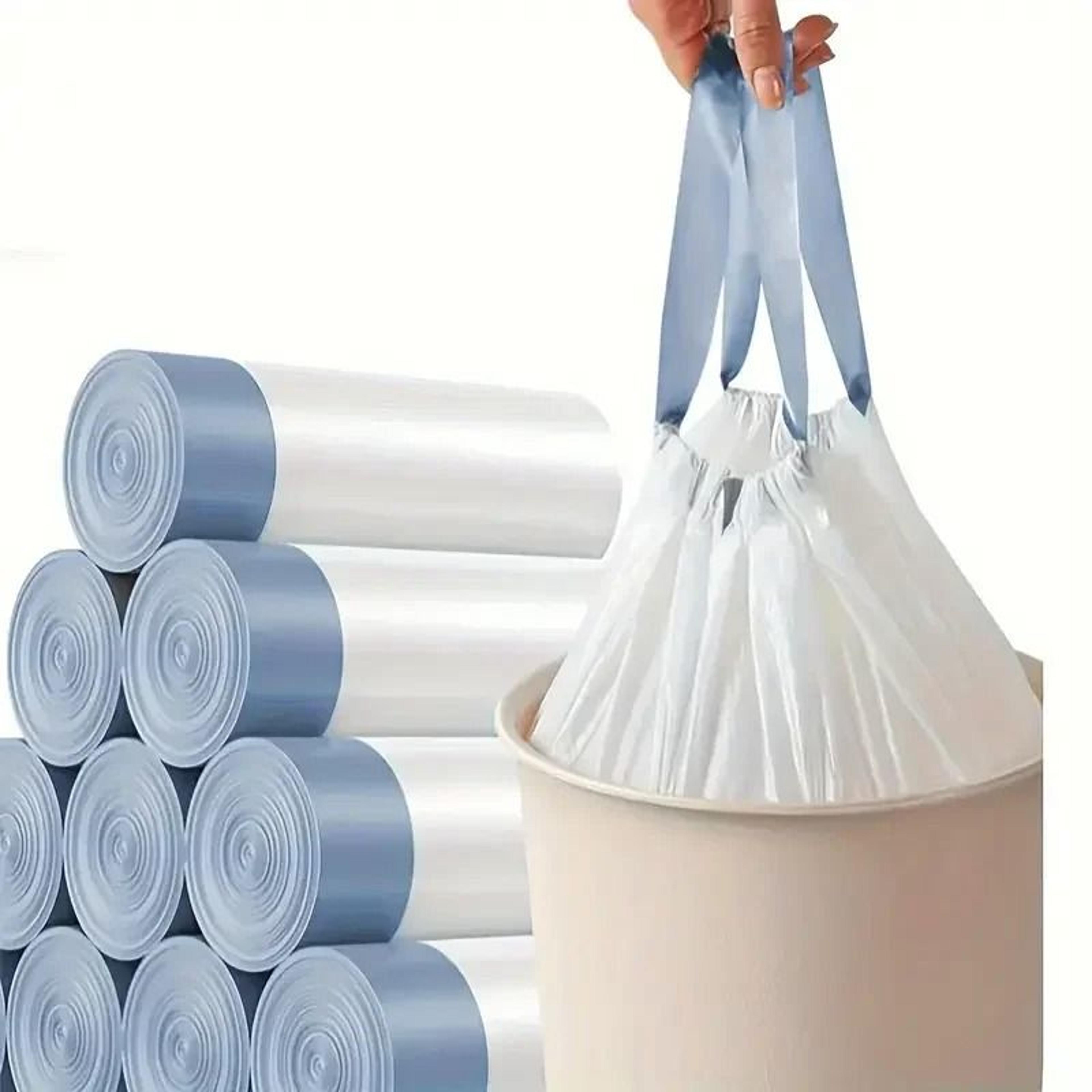 thick drawstring garbage bags for kitchen dorm and daily cleanup