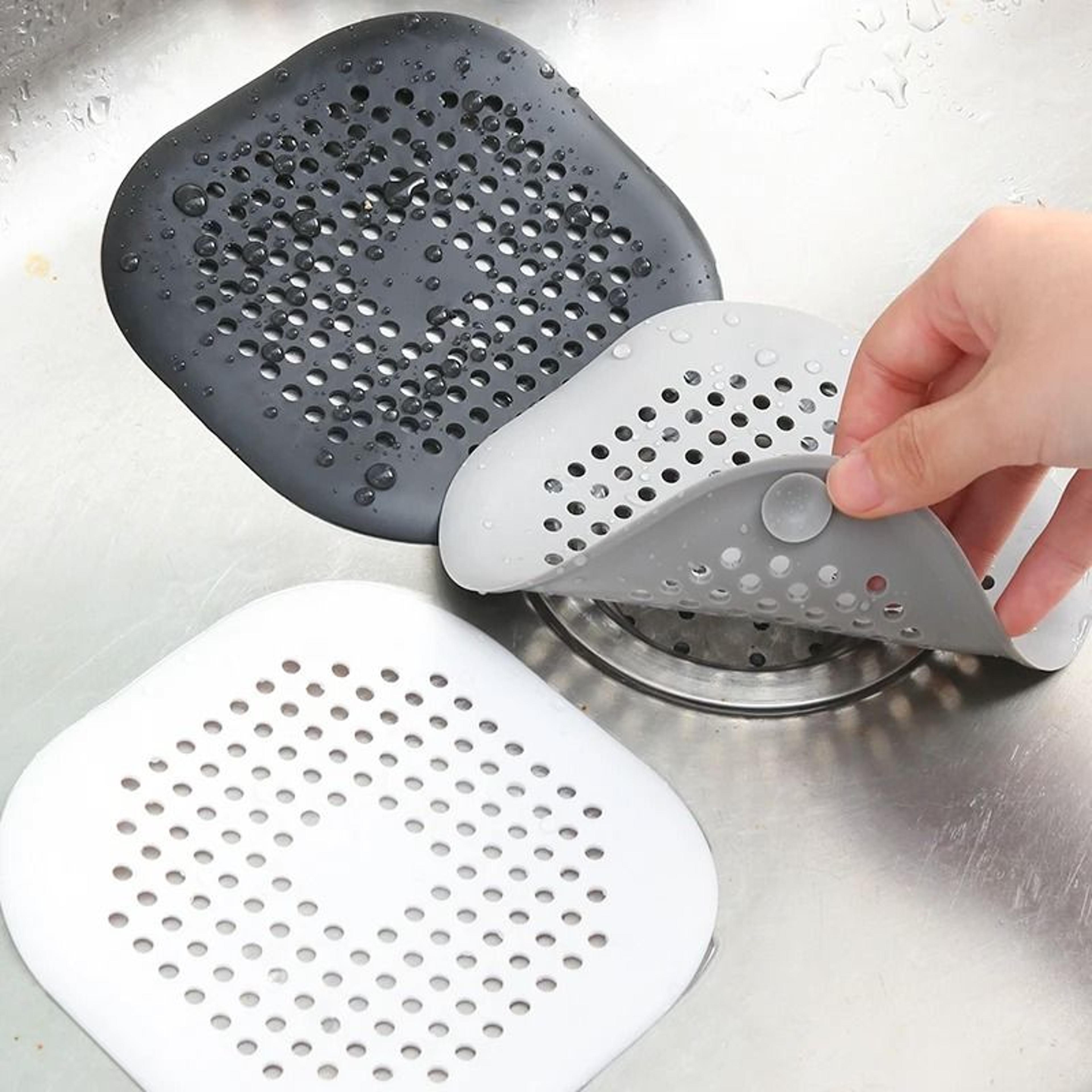 silicone shower drain hair catcher for sink bathtub and bathroom drains