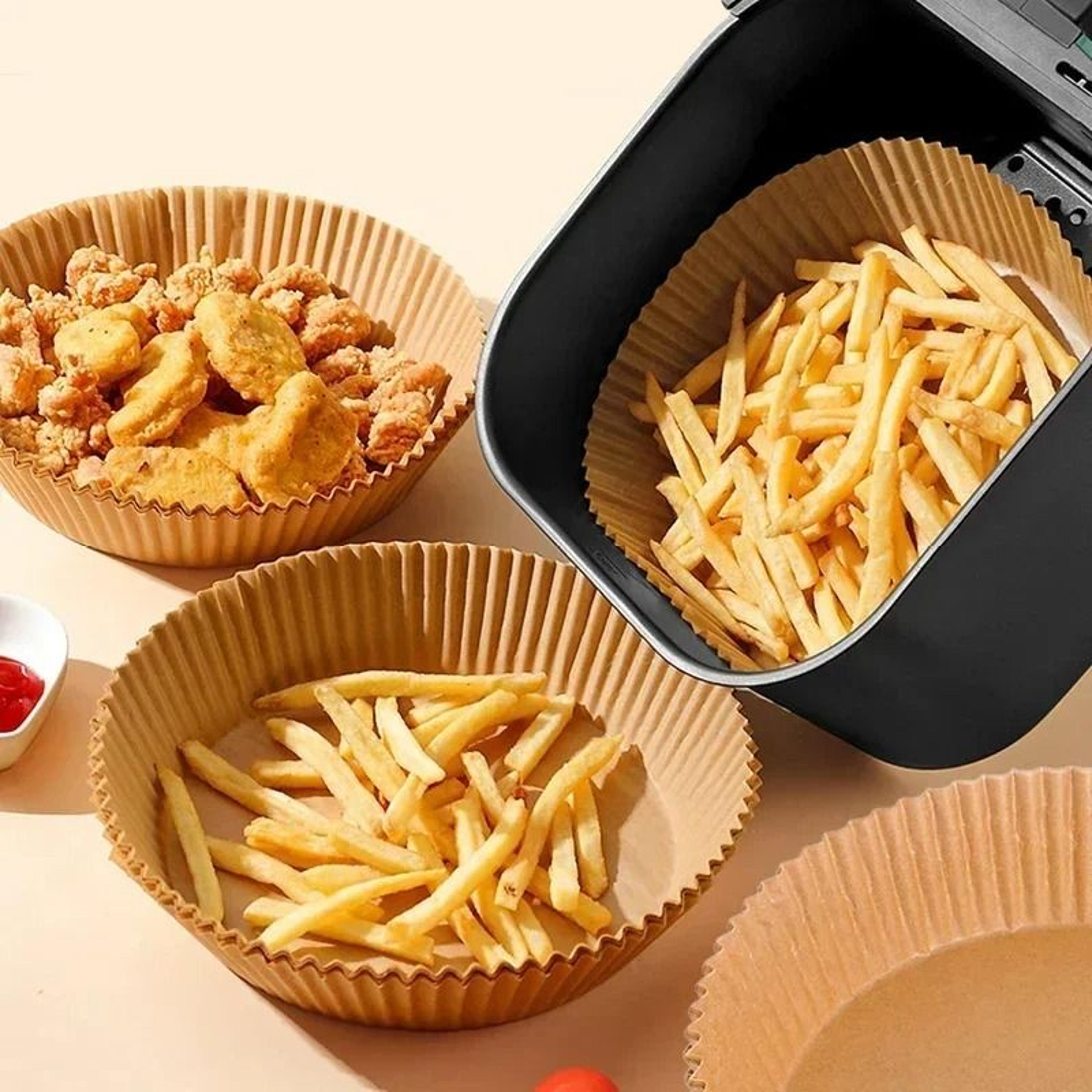 round disposable air fryer paper liners for easy non stick cooking