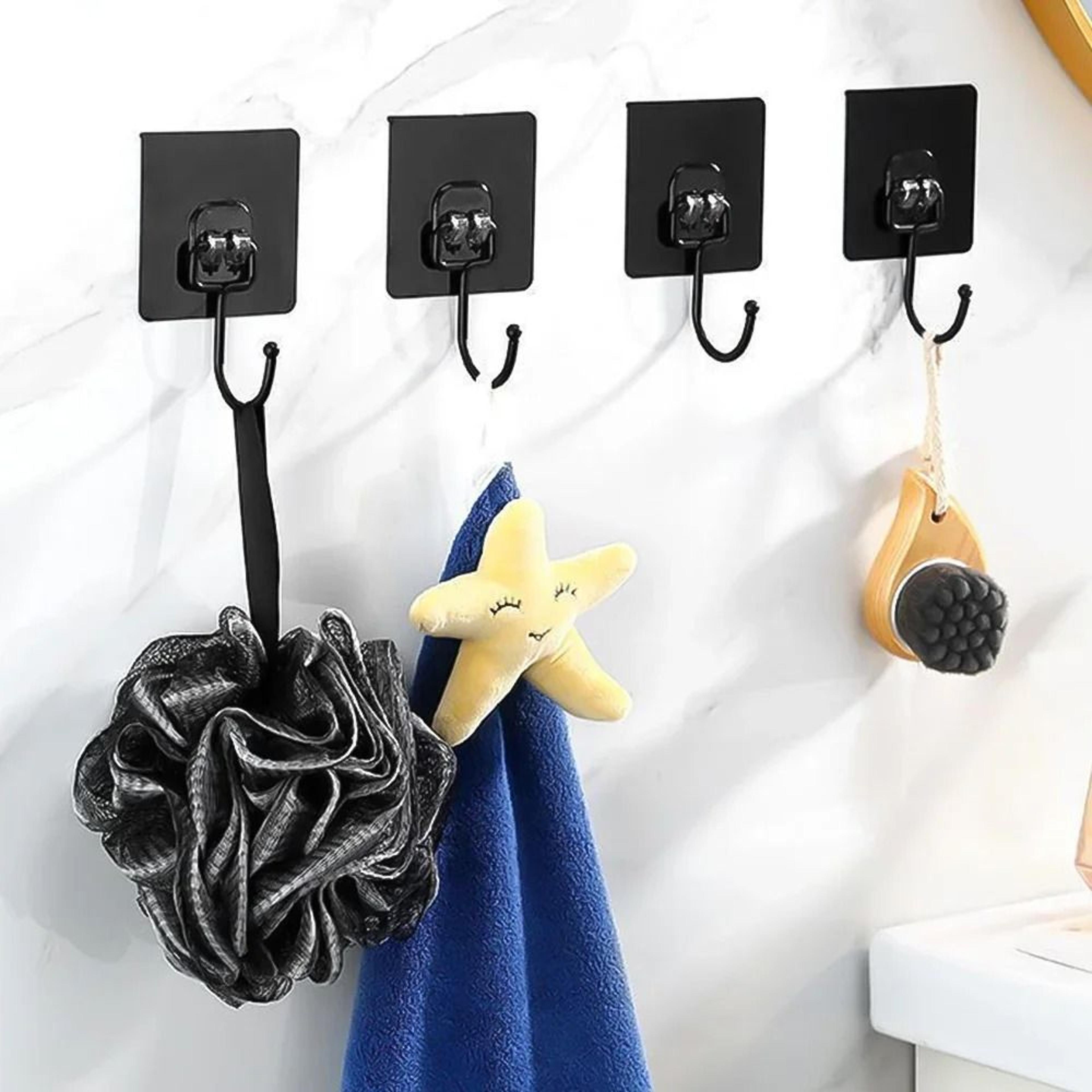 self adhesive wall hooks for kitchen bathroom towels and bags