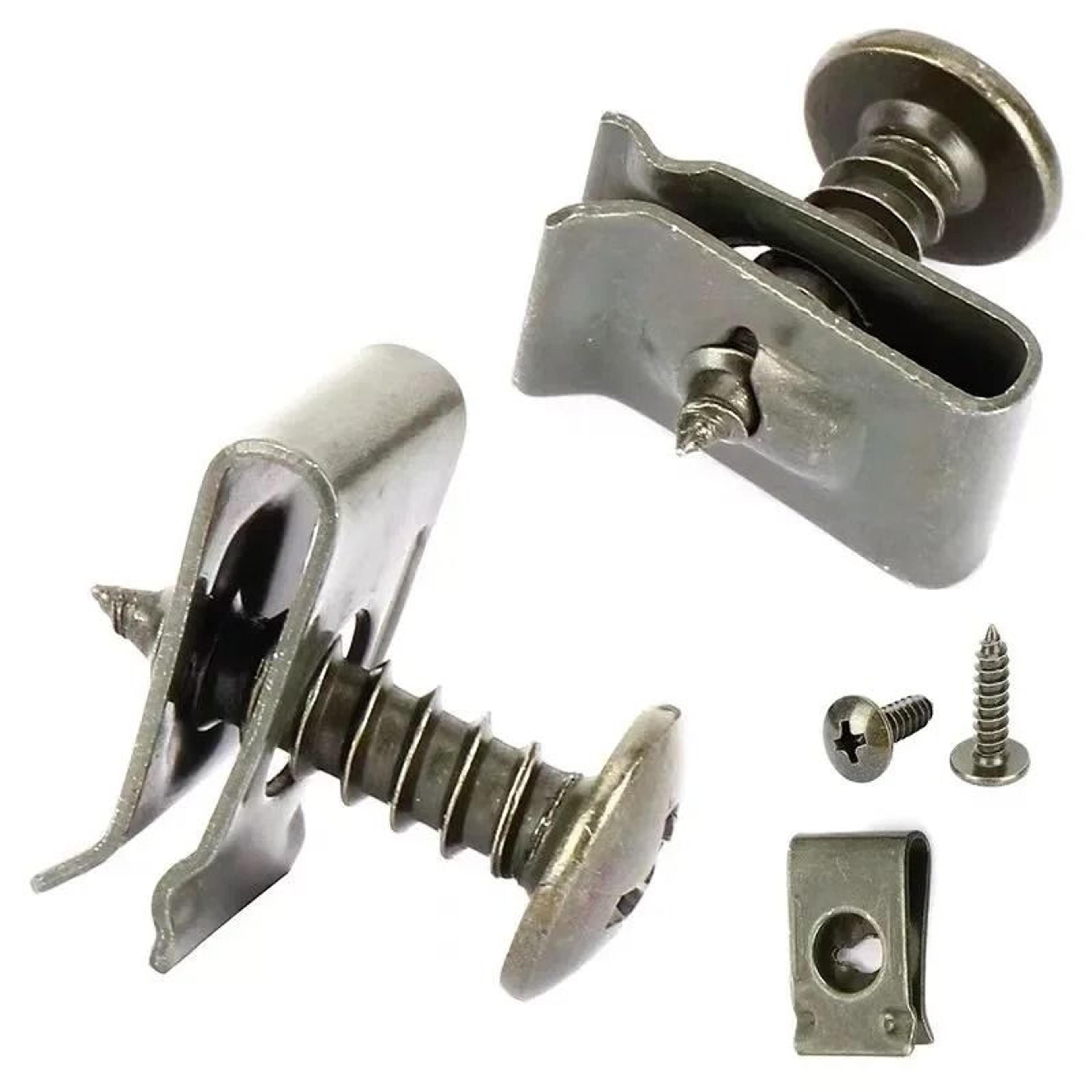 car metal u type screw clips set for fender bumper and trim repair