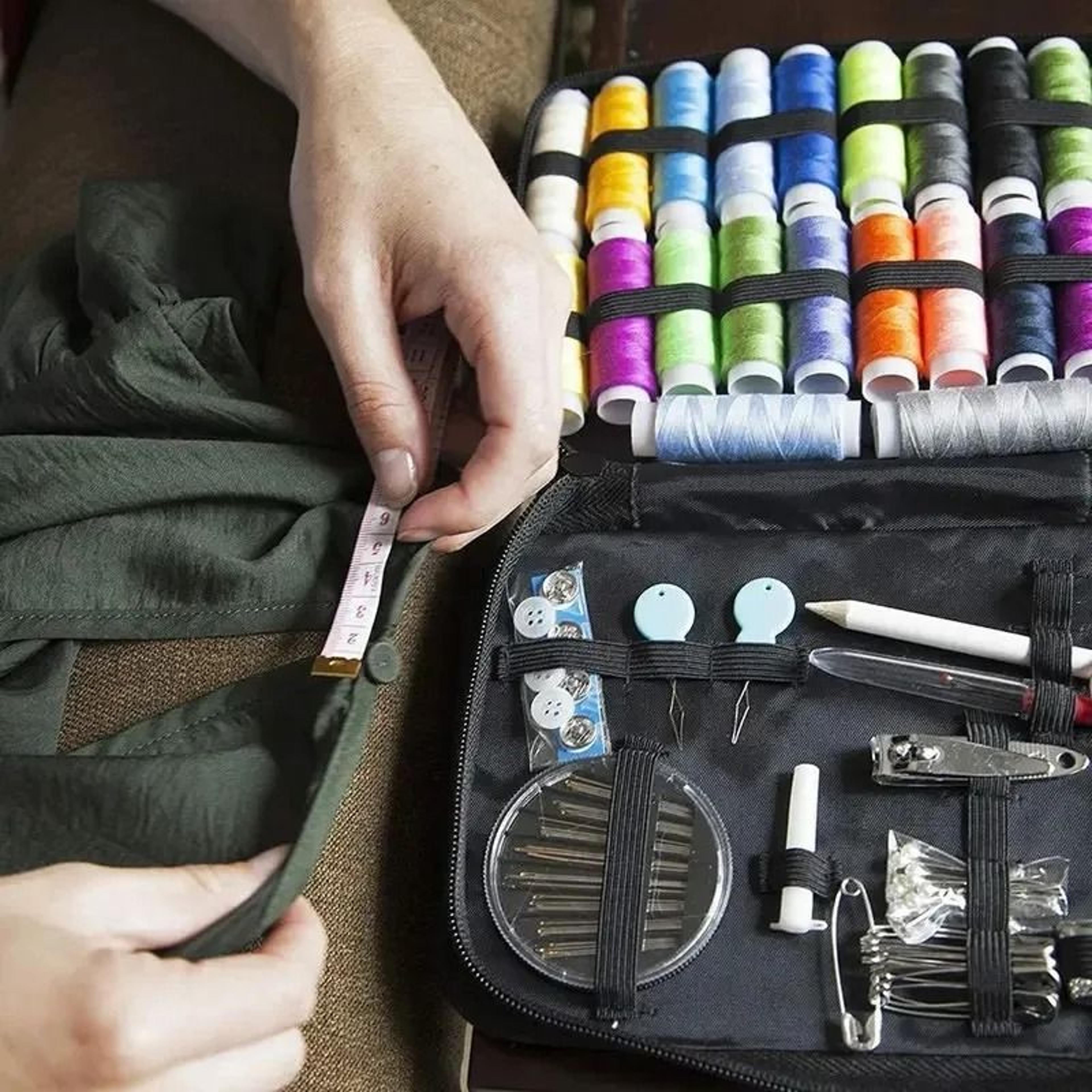 portable sewing kit with case for home and travel