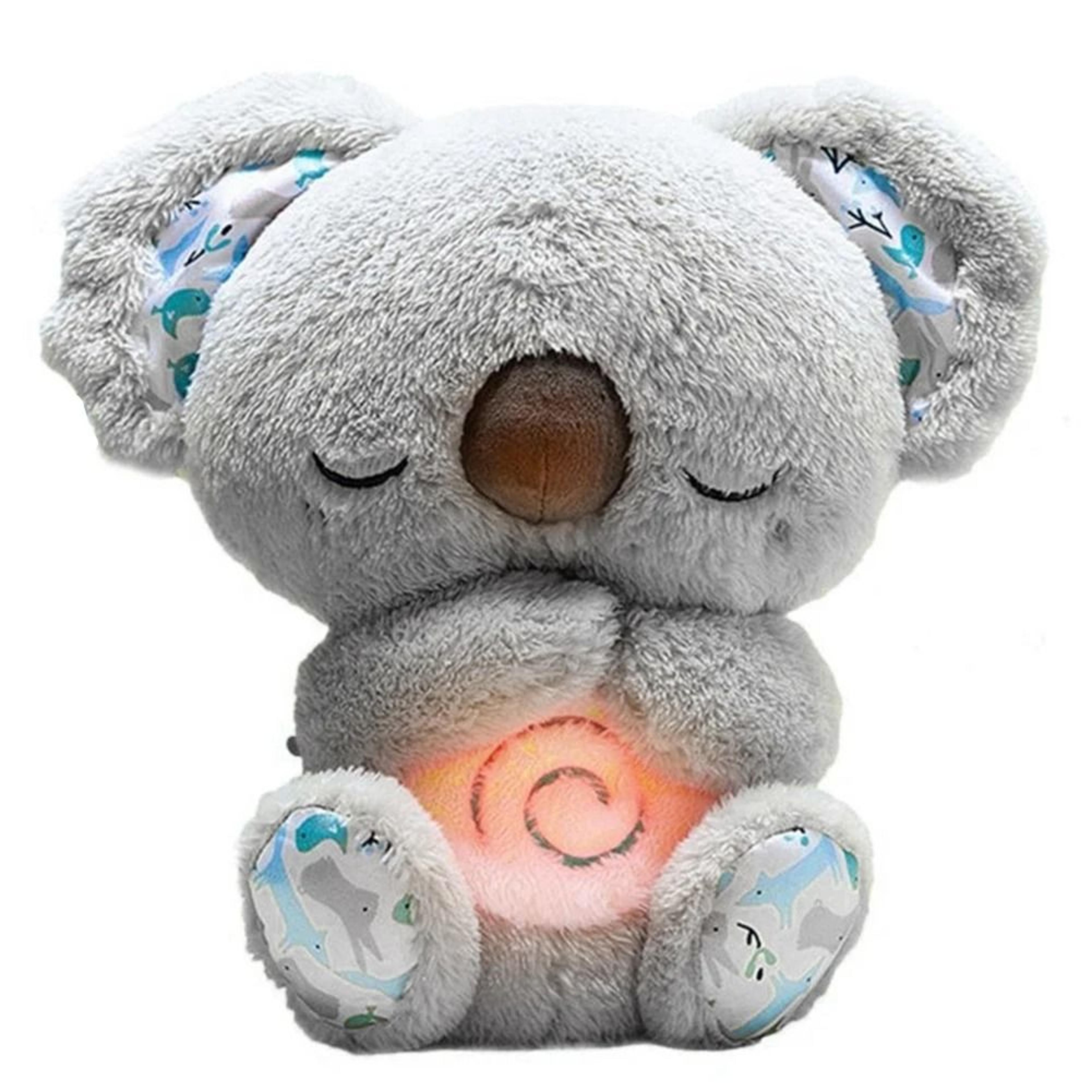 breathing koala plush sleep toy with light and sound