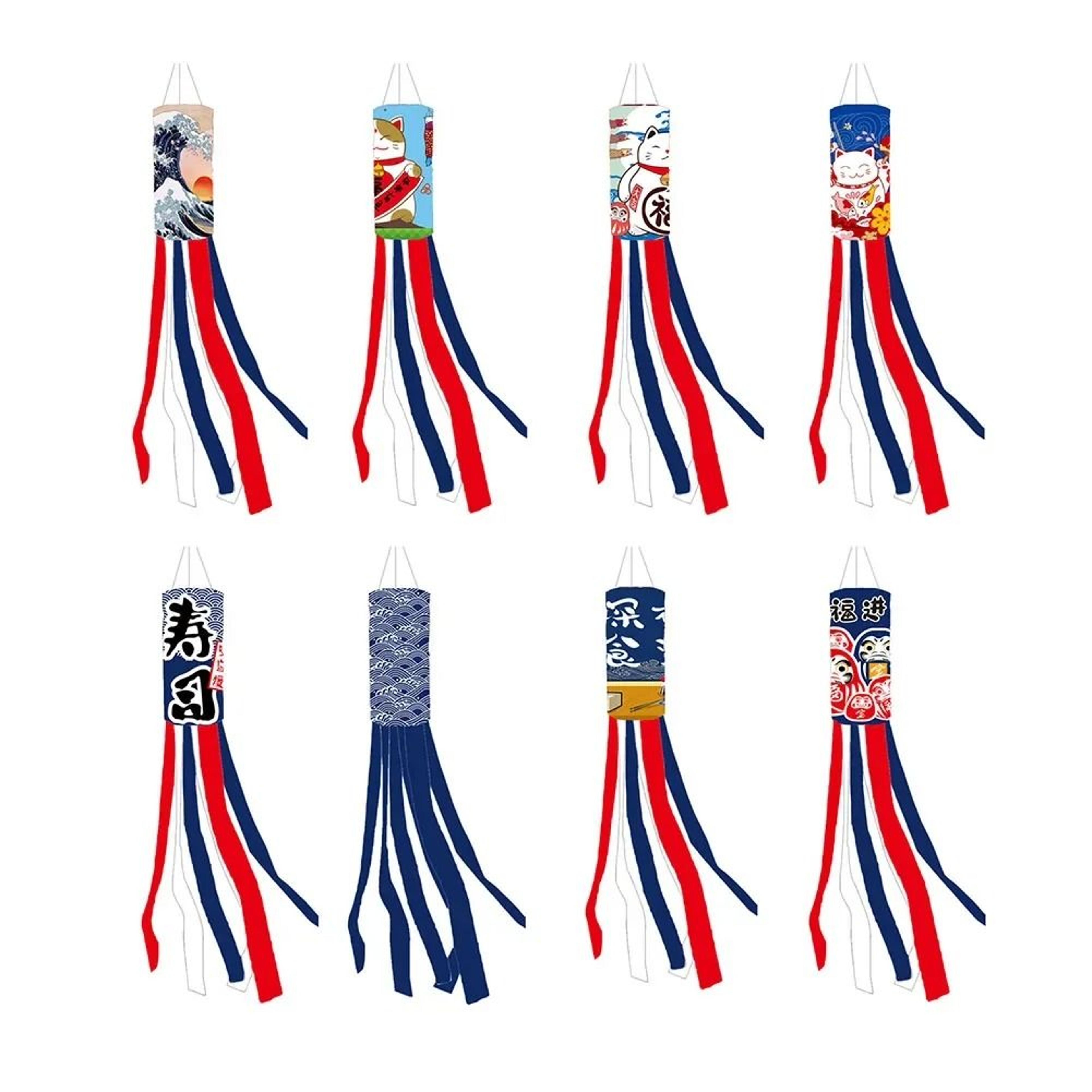 waterproof carp windsock hanging banner for garden decor