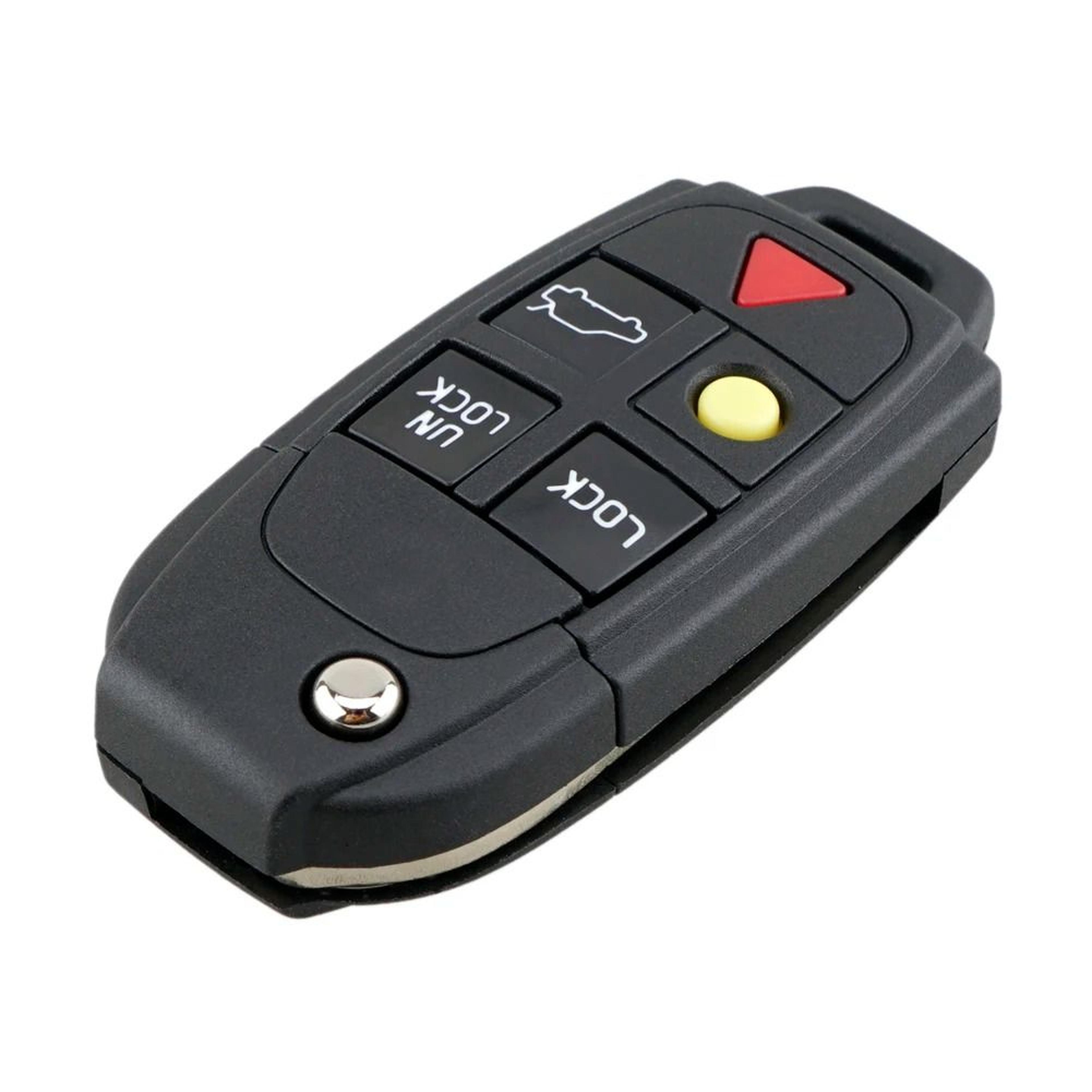 volvo 5 button flip car key case replacement shell