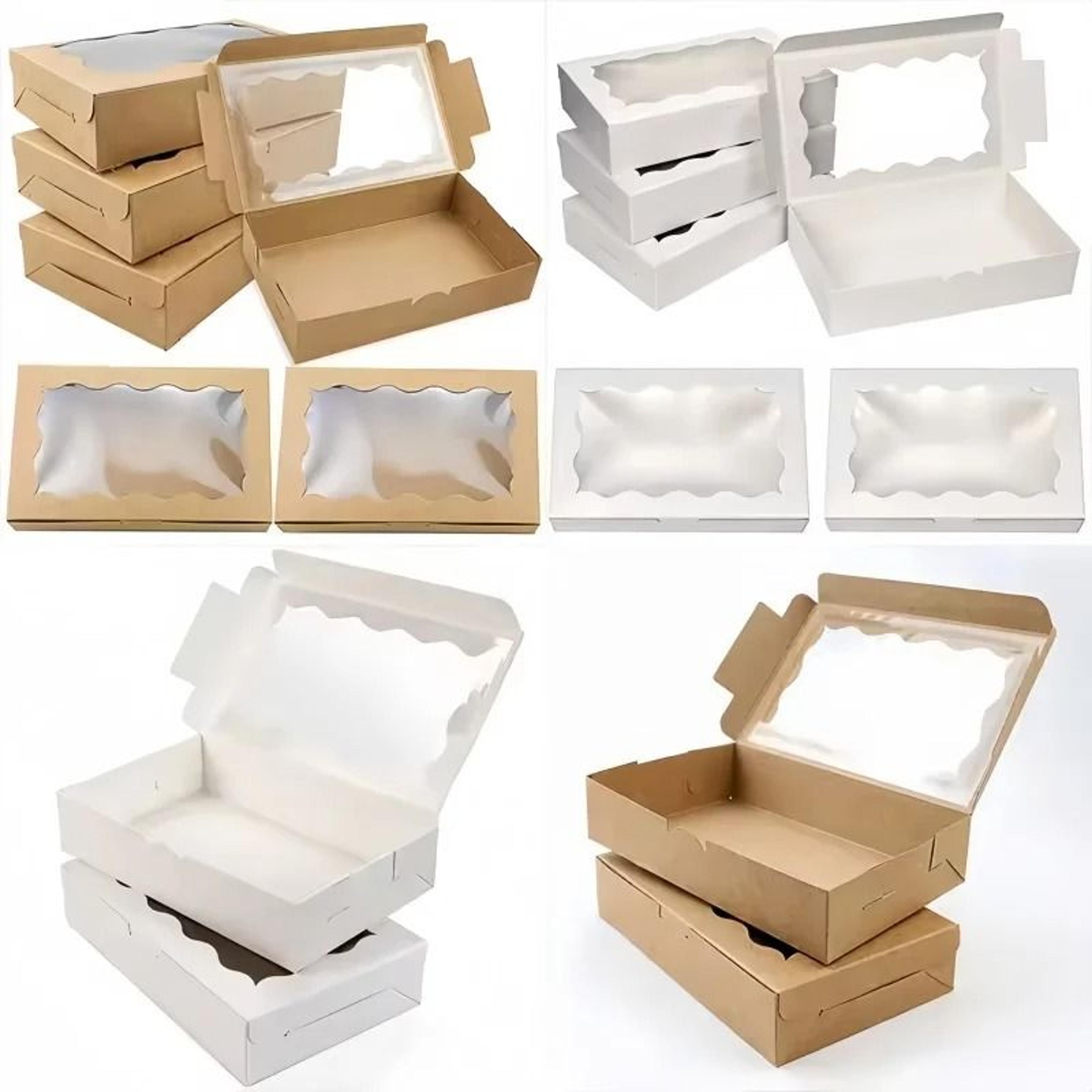 clear window gift boxes for dessert packaging