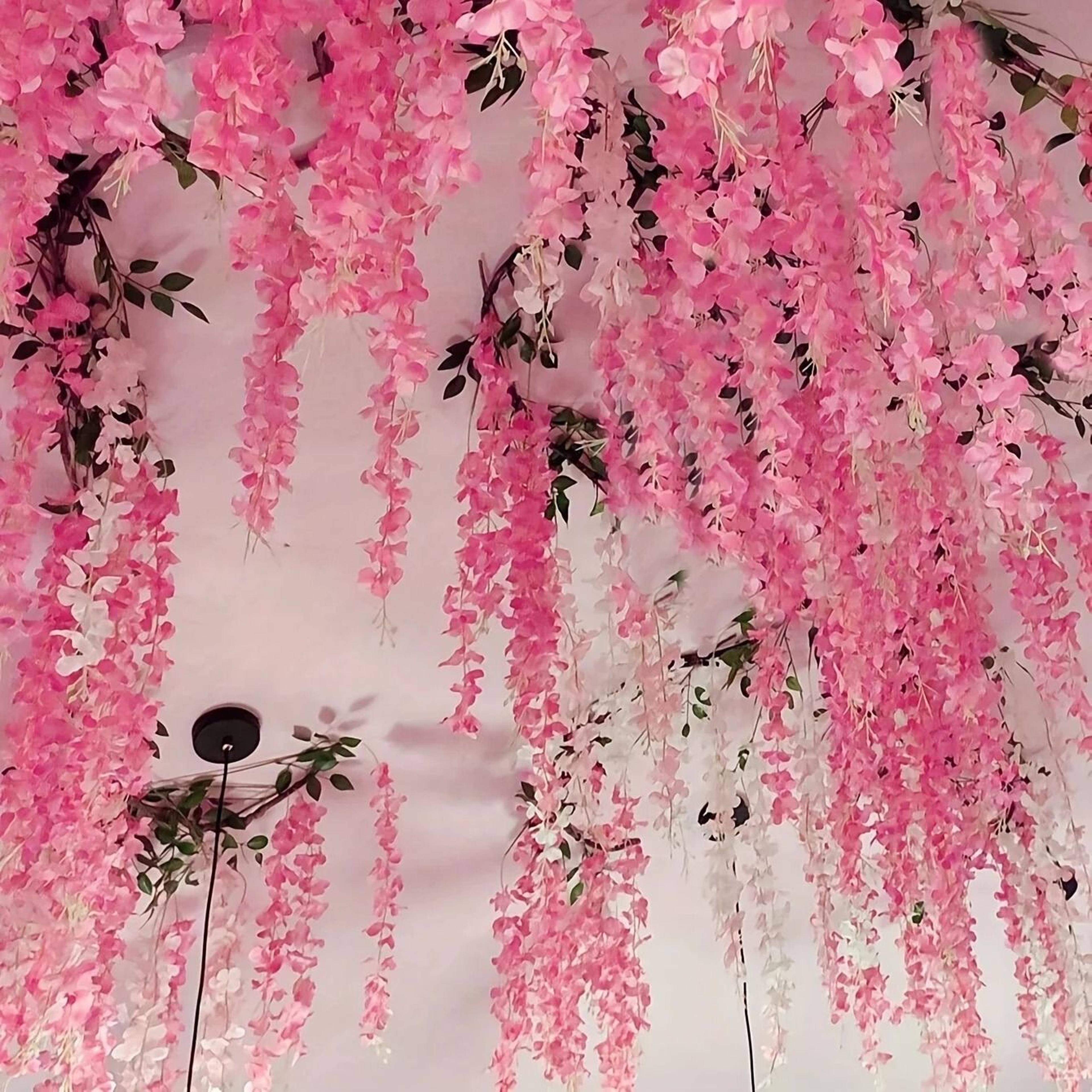 artificial lavender hanging vines for wedding decor