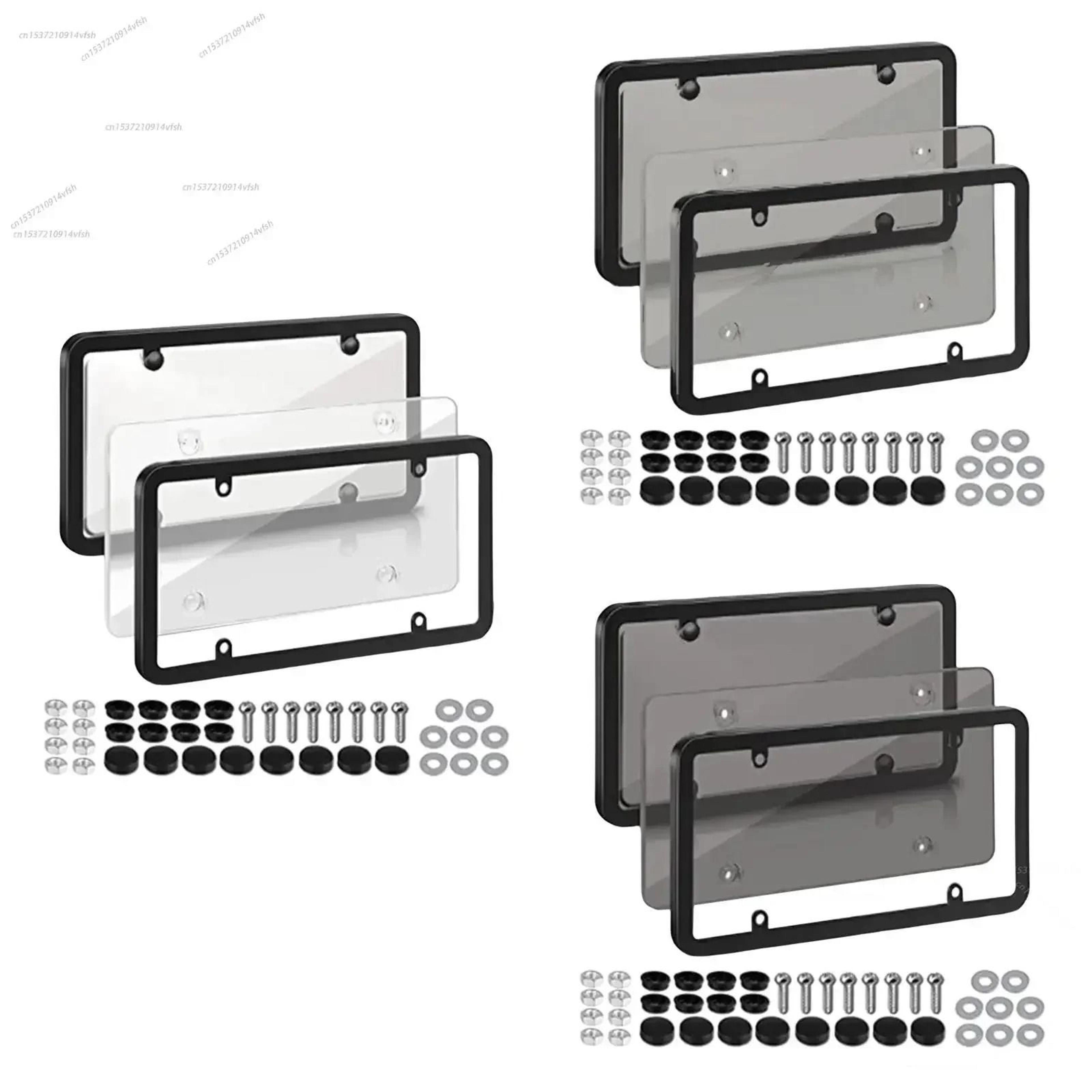 universal car license plate frame with screws