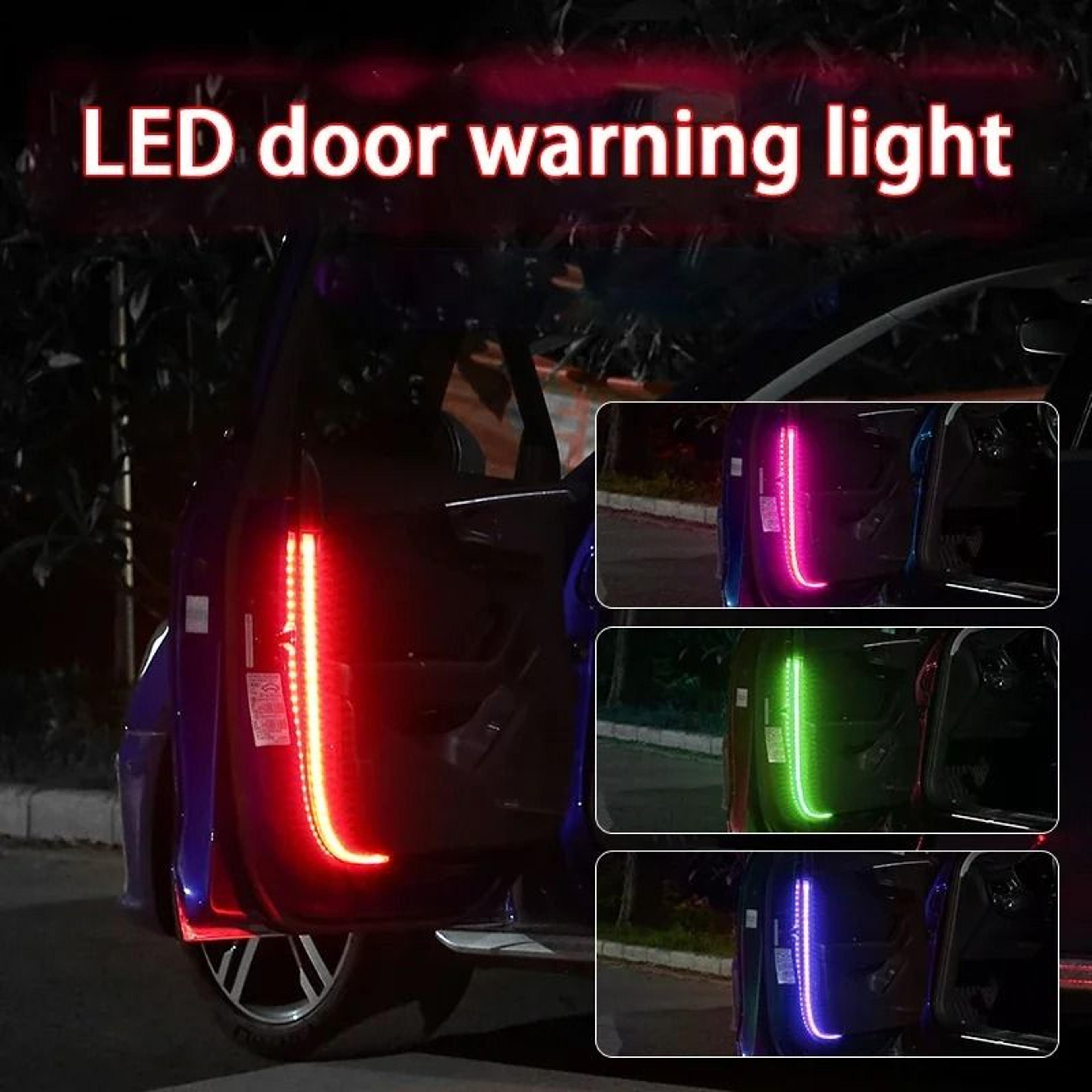 phantom color car door warning light for safer opening