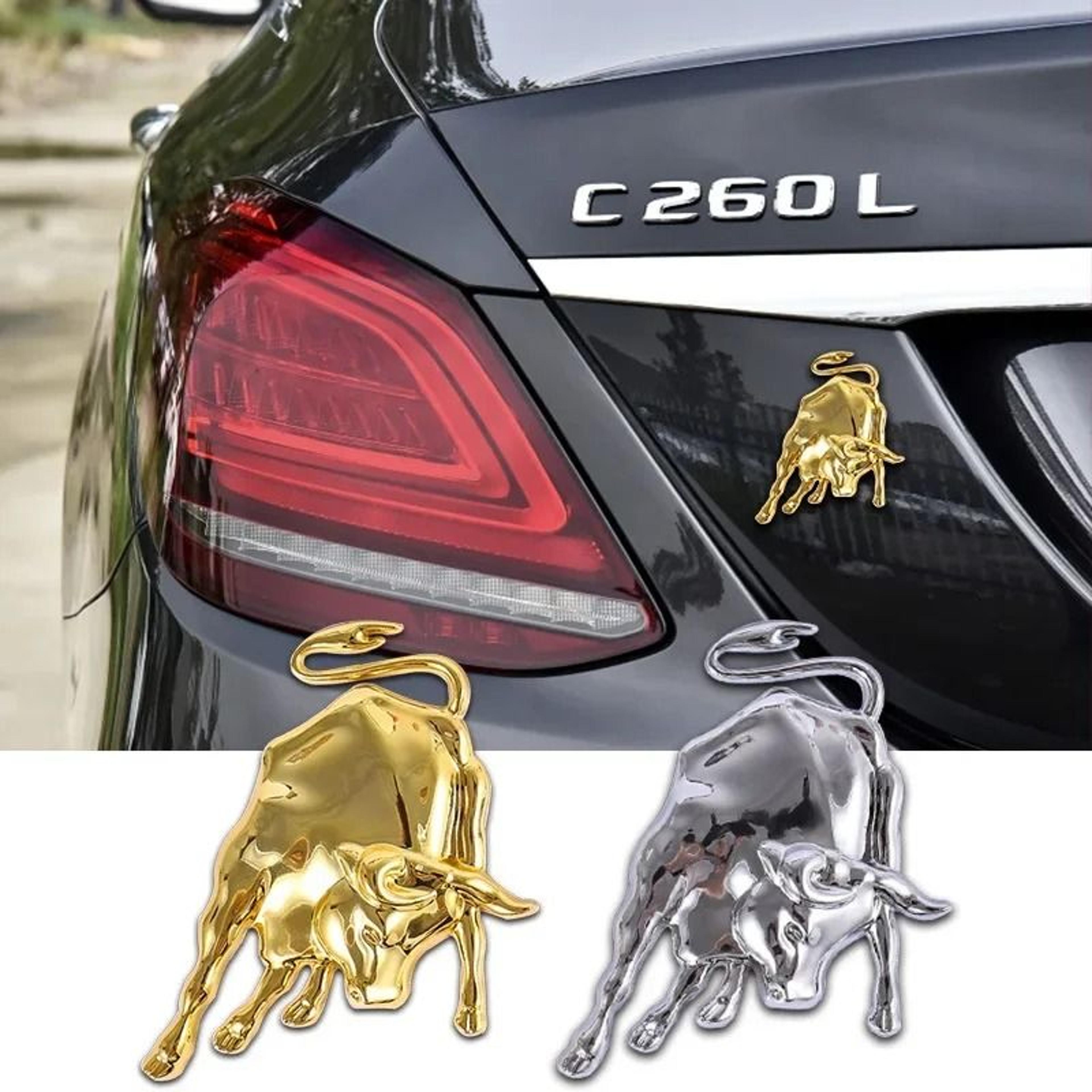 3d metal bull emblem sticker for car and motorcycle