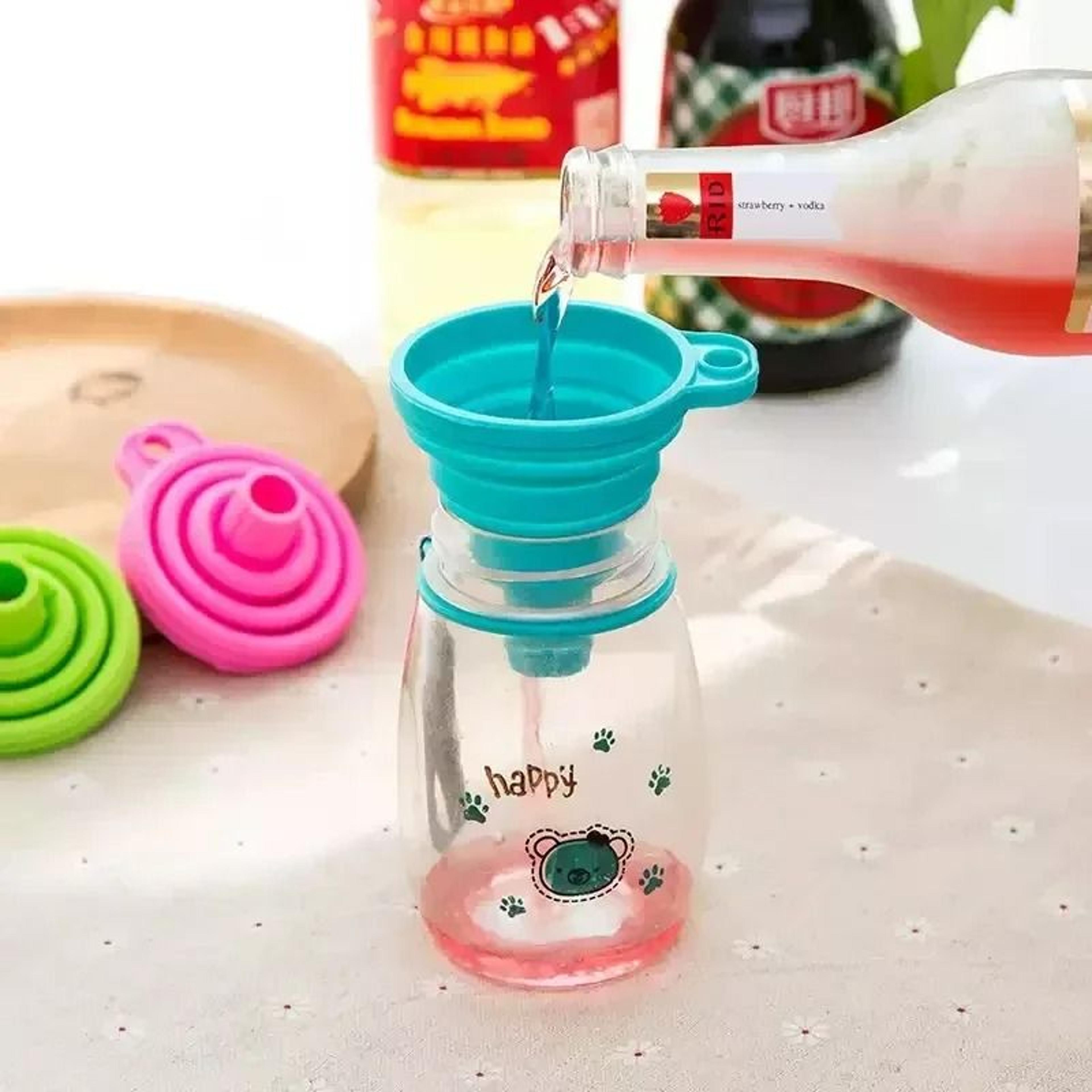 foldable silicone funnel for kitchen and car oil refills