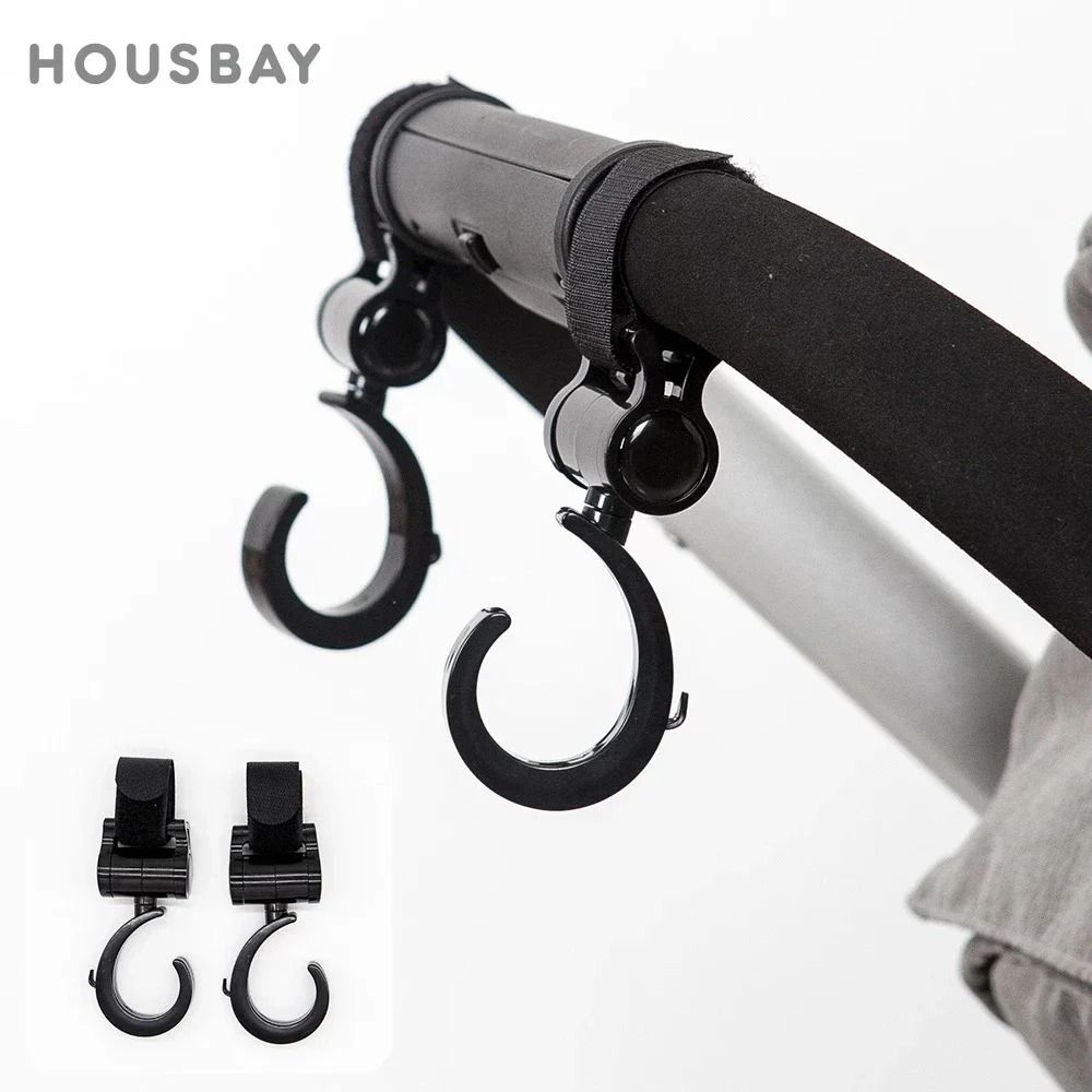 universal motorcycle stroller hook strong hanging bag holder for bikes carts and scooters
