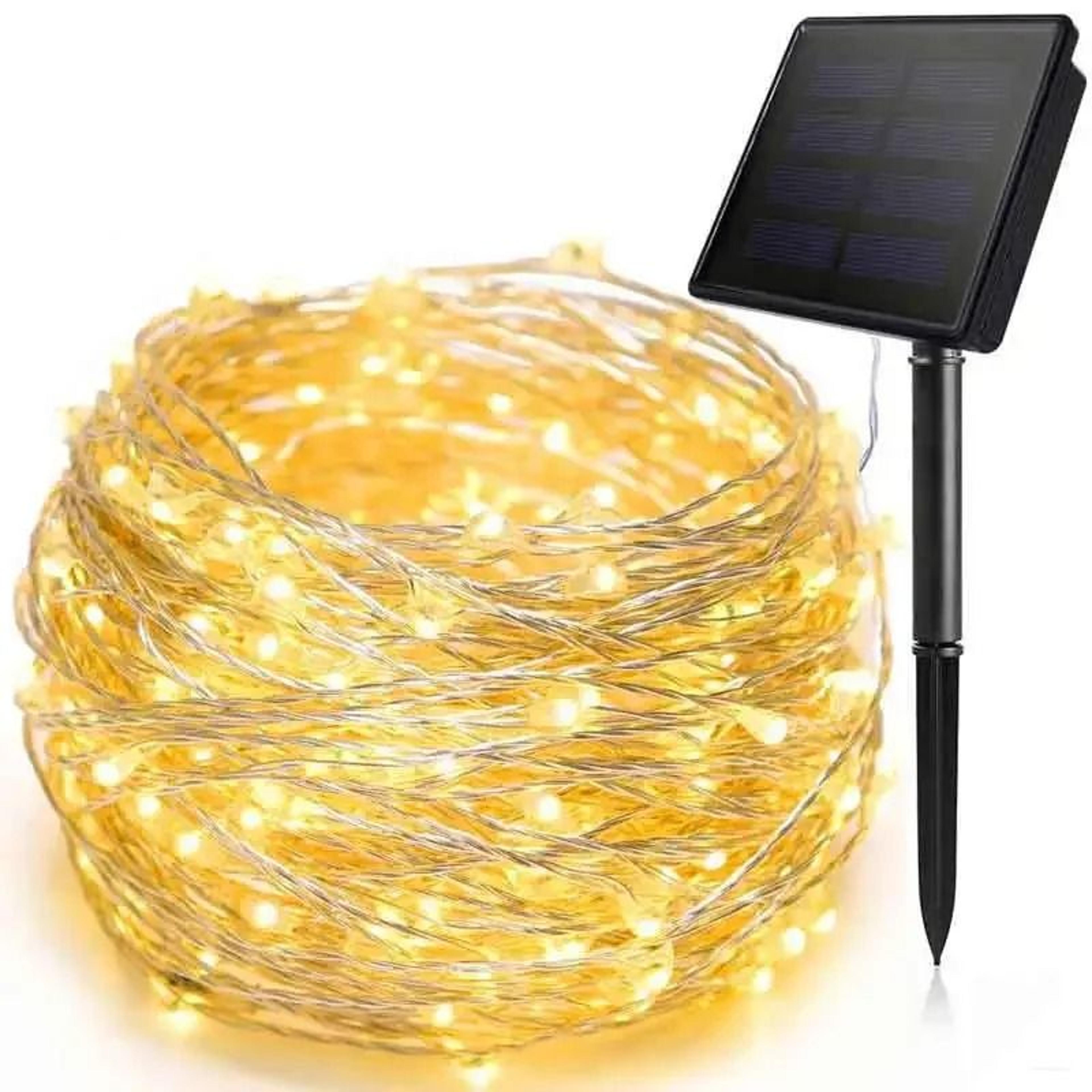 solar led fairy string lights for outdoor garden and party decor