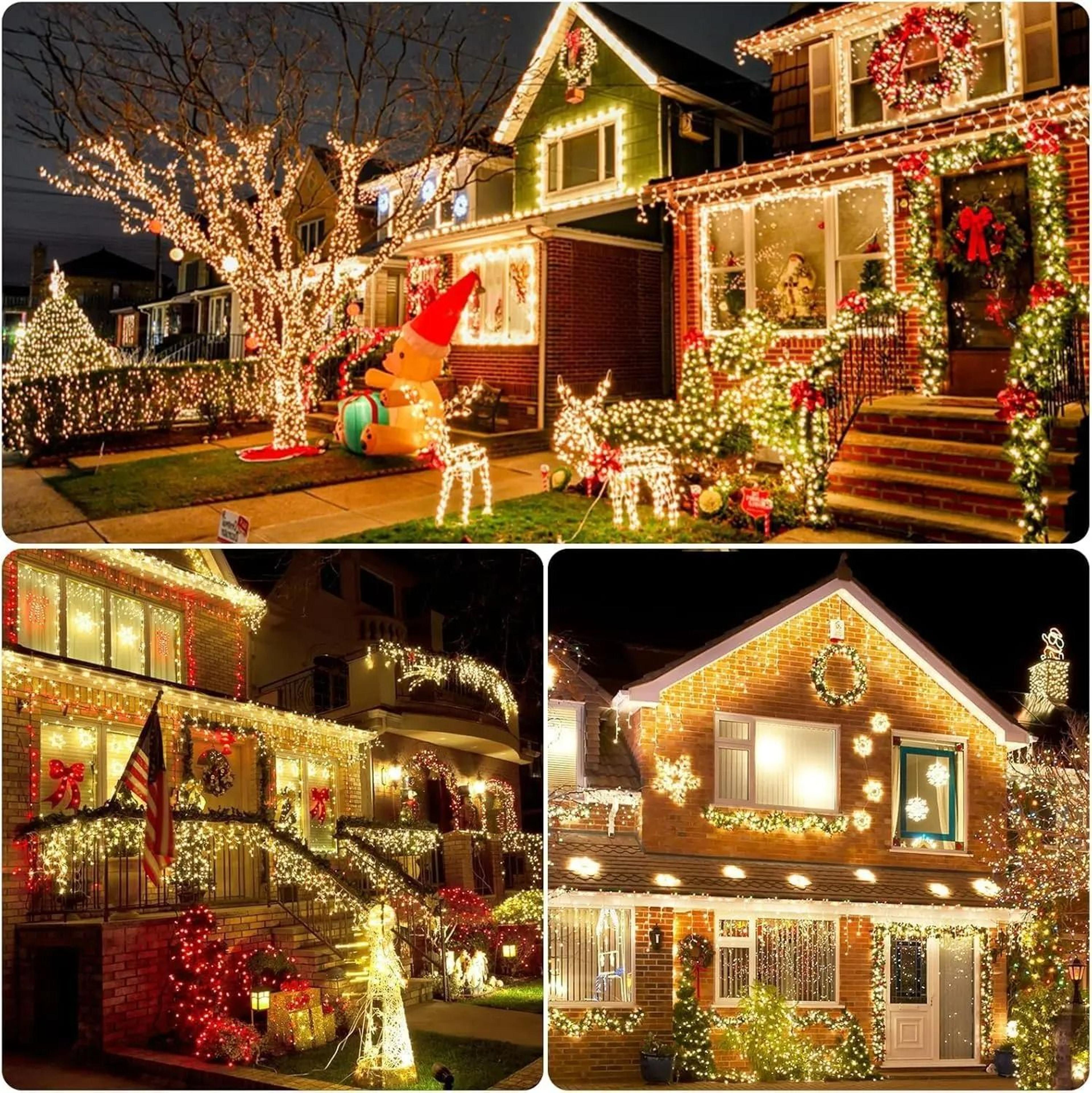 solar fairy string lights waterproof outdoor garden and holiday decor