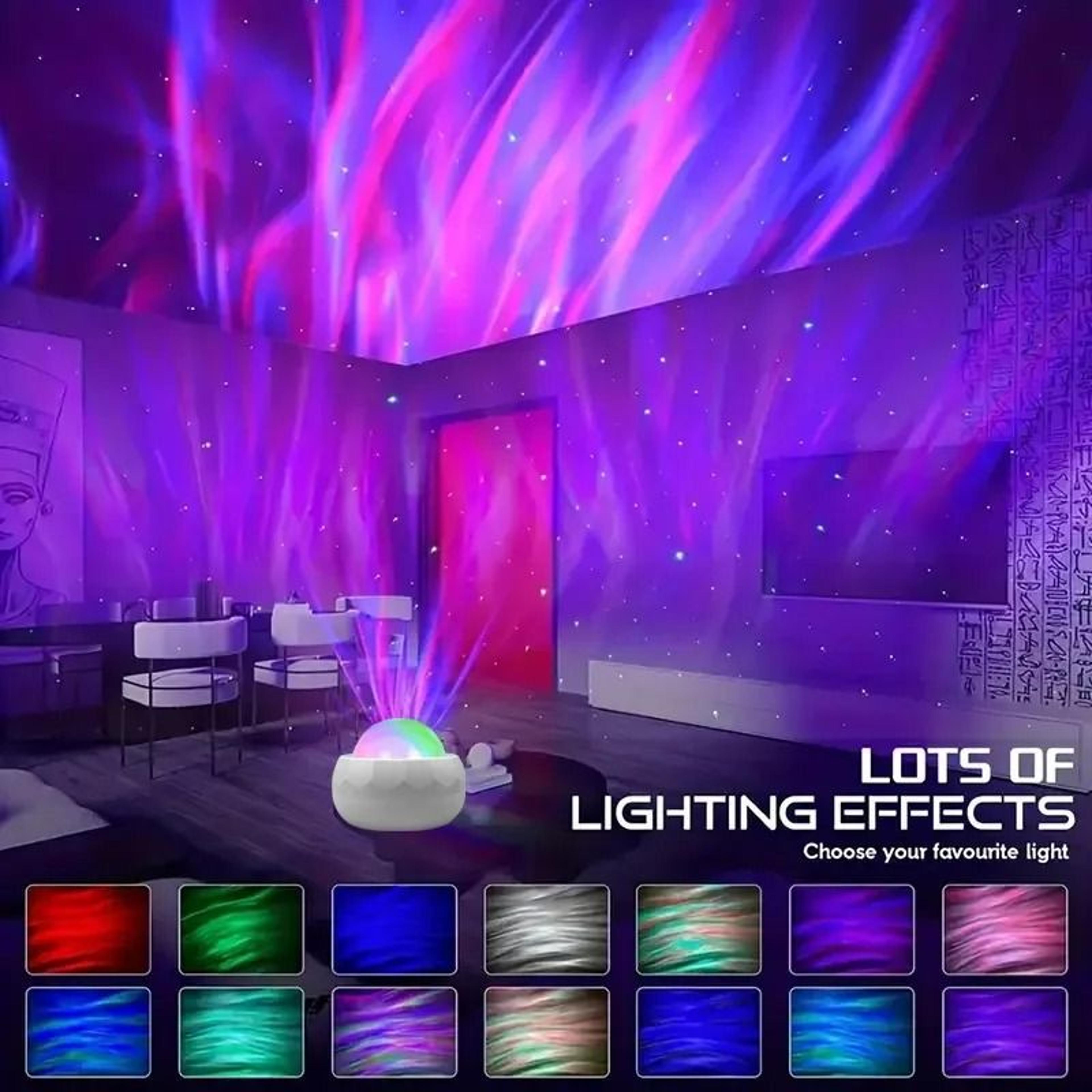 northern lights star projector lamp for room party and night decor