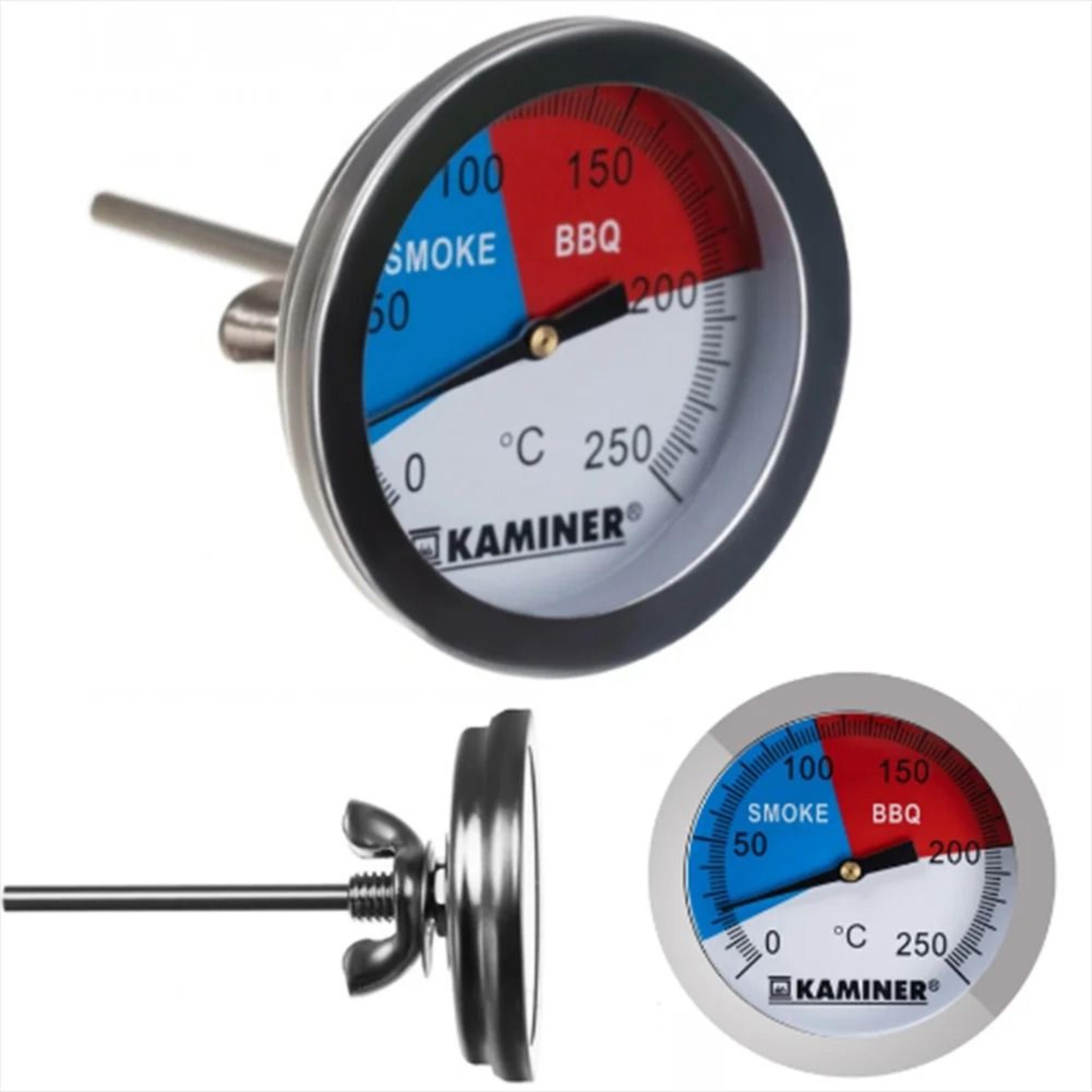 stainless steel bbq grill thermometer gauge for smoker meat cooking camping use
